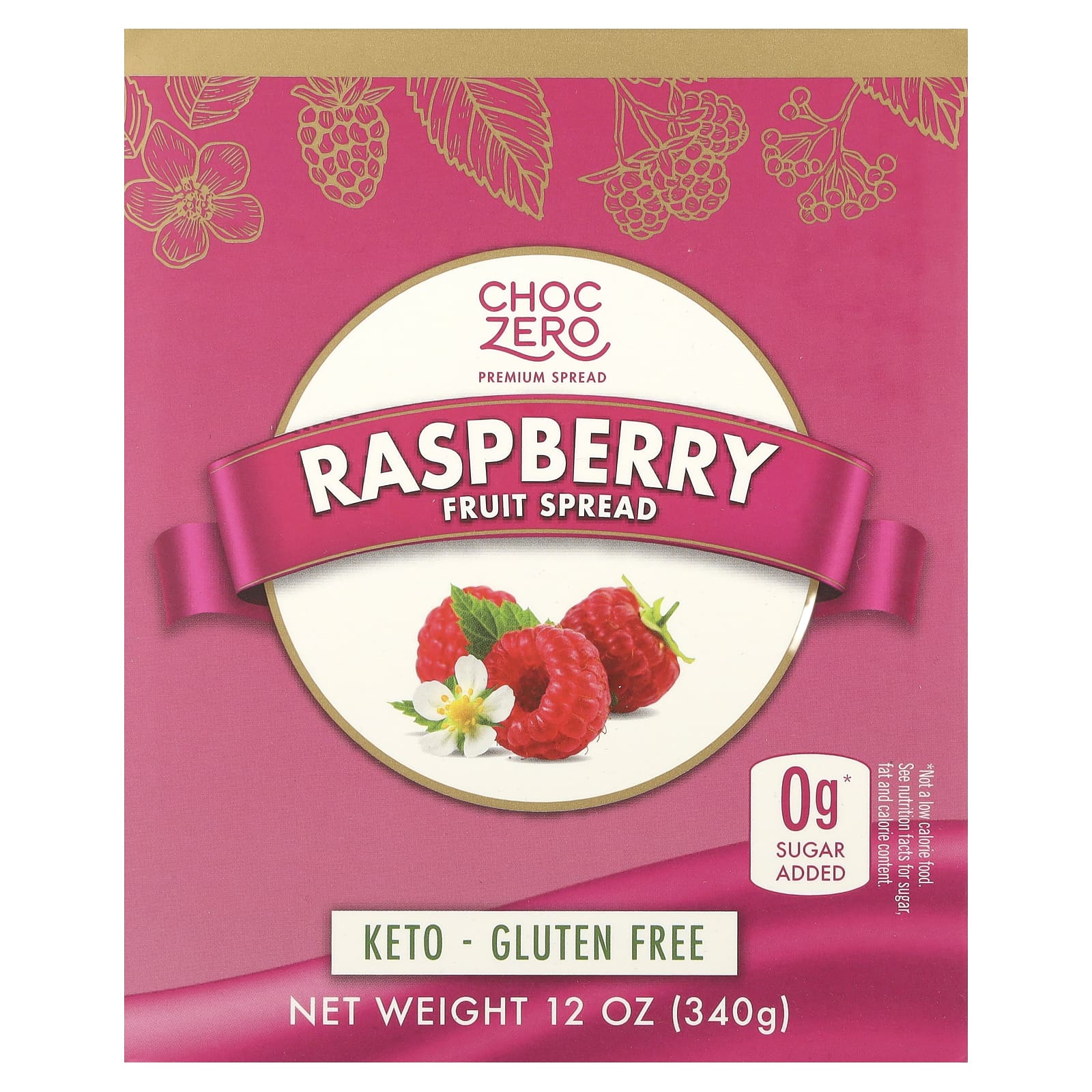 Low Carb Raspberry Jam by ChocZero - Sugar Free & Keto Friendly - Image 1