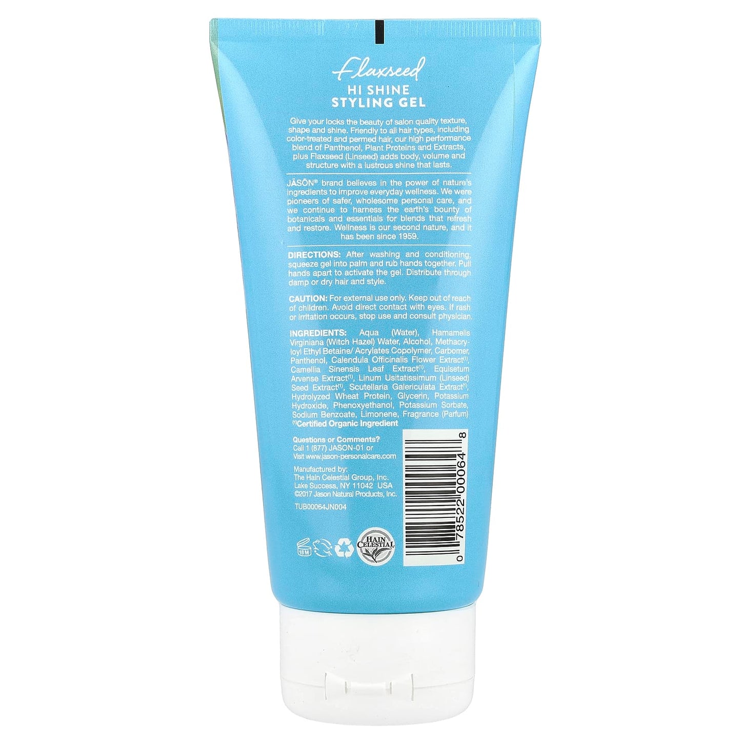 Jason Natural Flaxseed Styling Gel for Salon-Quality Texture & Shine - Image 2