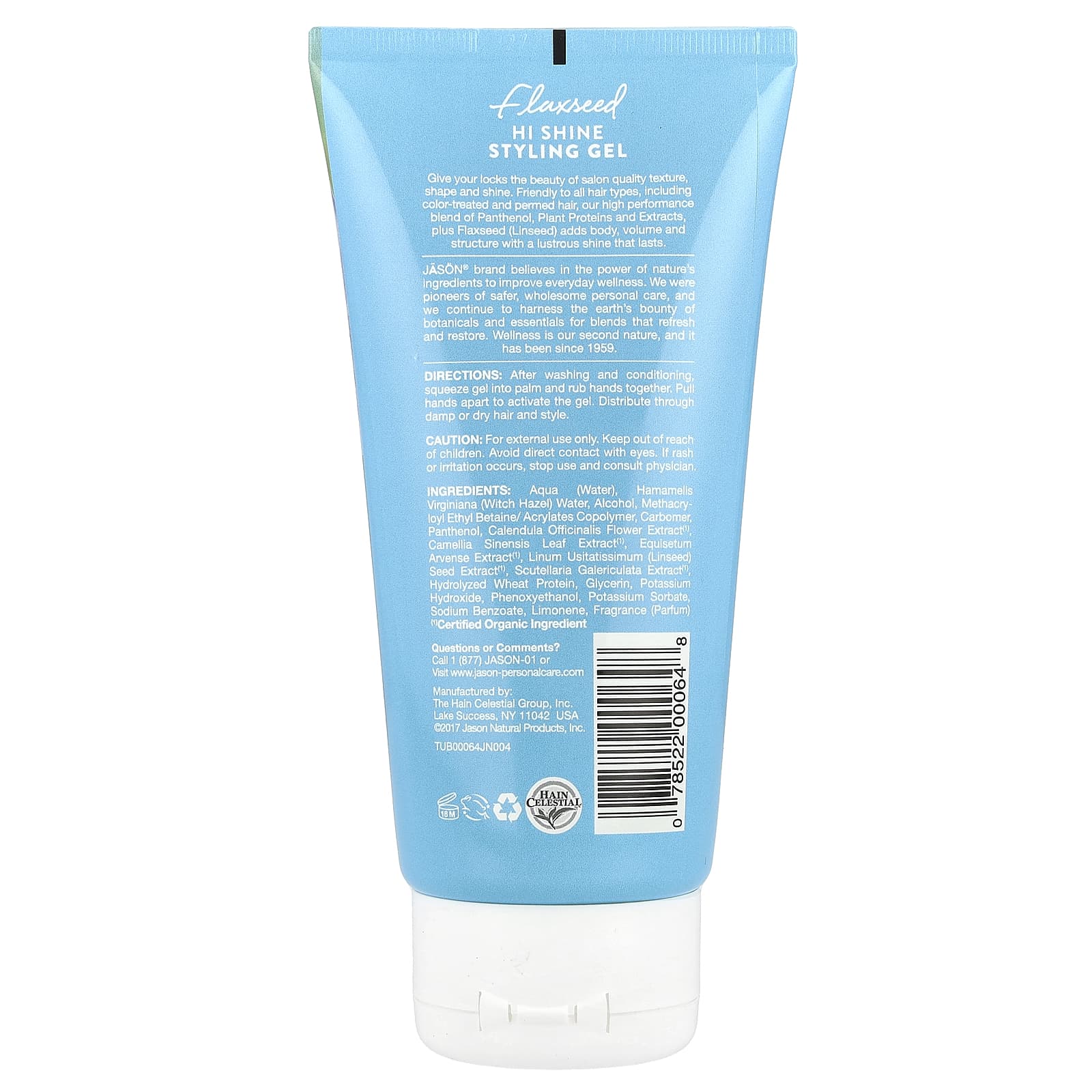 Jason Natural Flaxseed Styling Gel for Salon-Quality Texture & Shine - Image 2