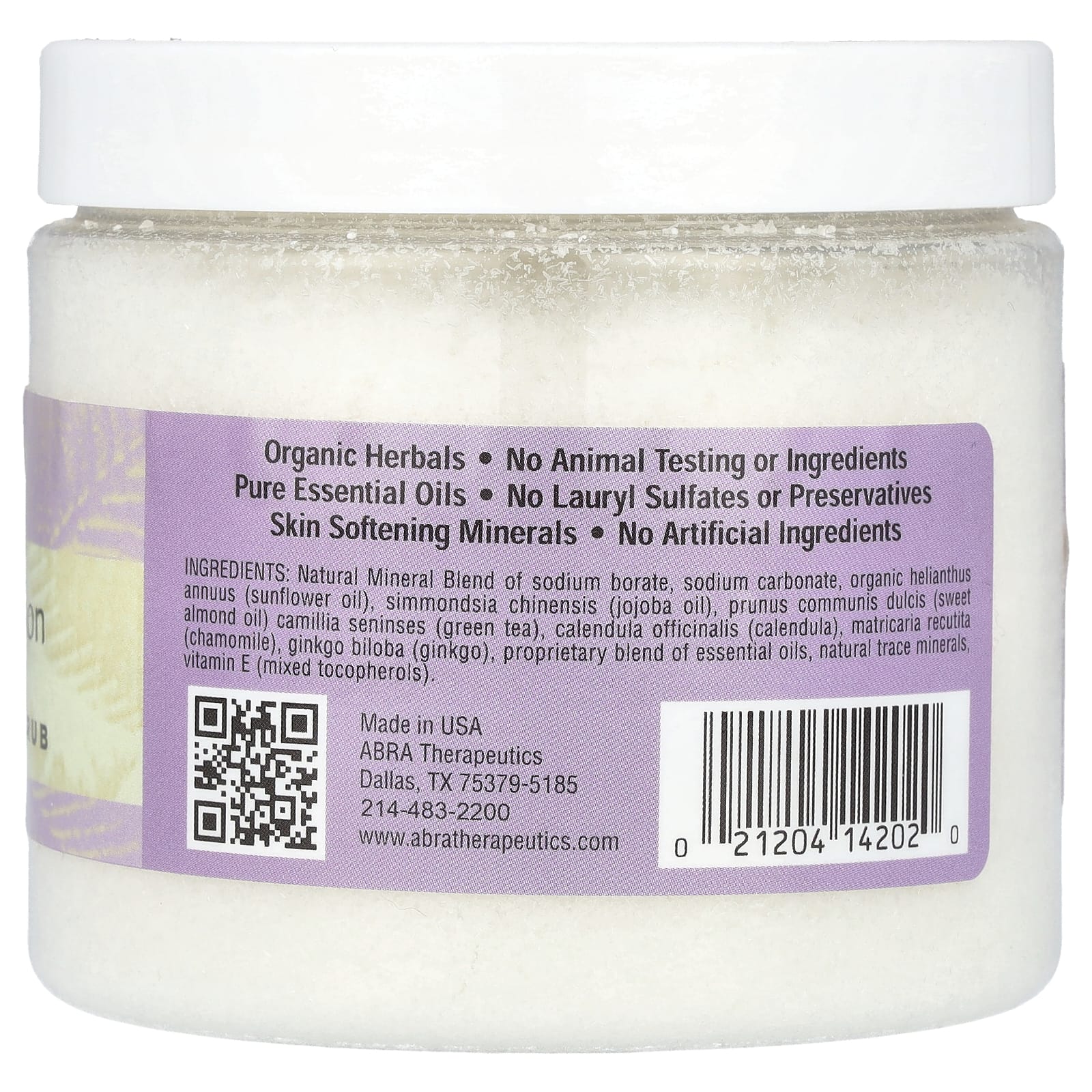 Lavender Melissa Body Scrub for Deep Relaxation | 12 oz (340g) - Image 2