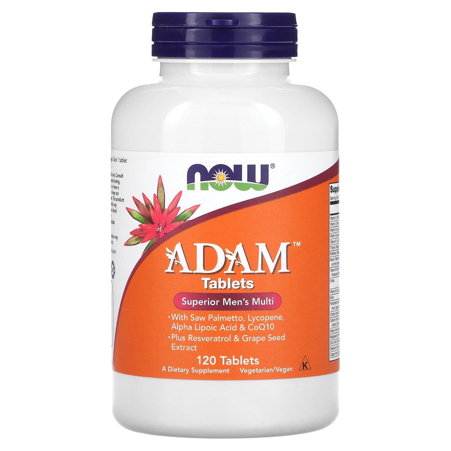 NOW Foods, ADAM, Superior Men's Multi, 120 Tablets - Image 1