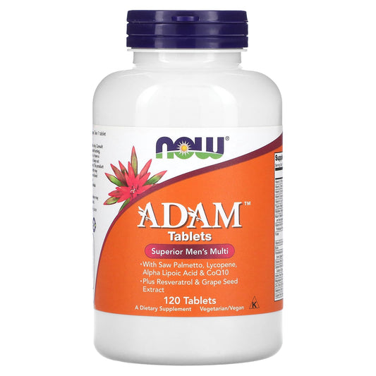 NOW Foods, ADAM, Superior Men's Multi, 120 Tablets - Image 1