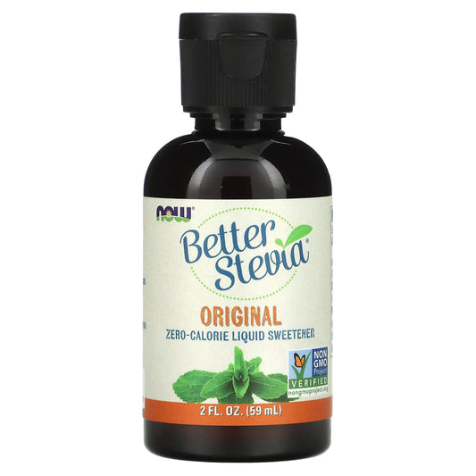 NOW Foods, Better Stevia, Zero-Calorie Liquid Sweetener, Original, 2 fl oz (59 ml) - Image 1