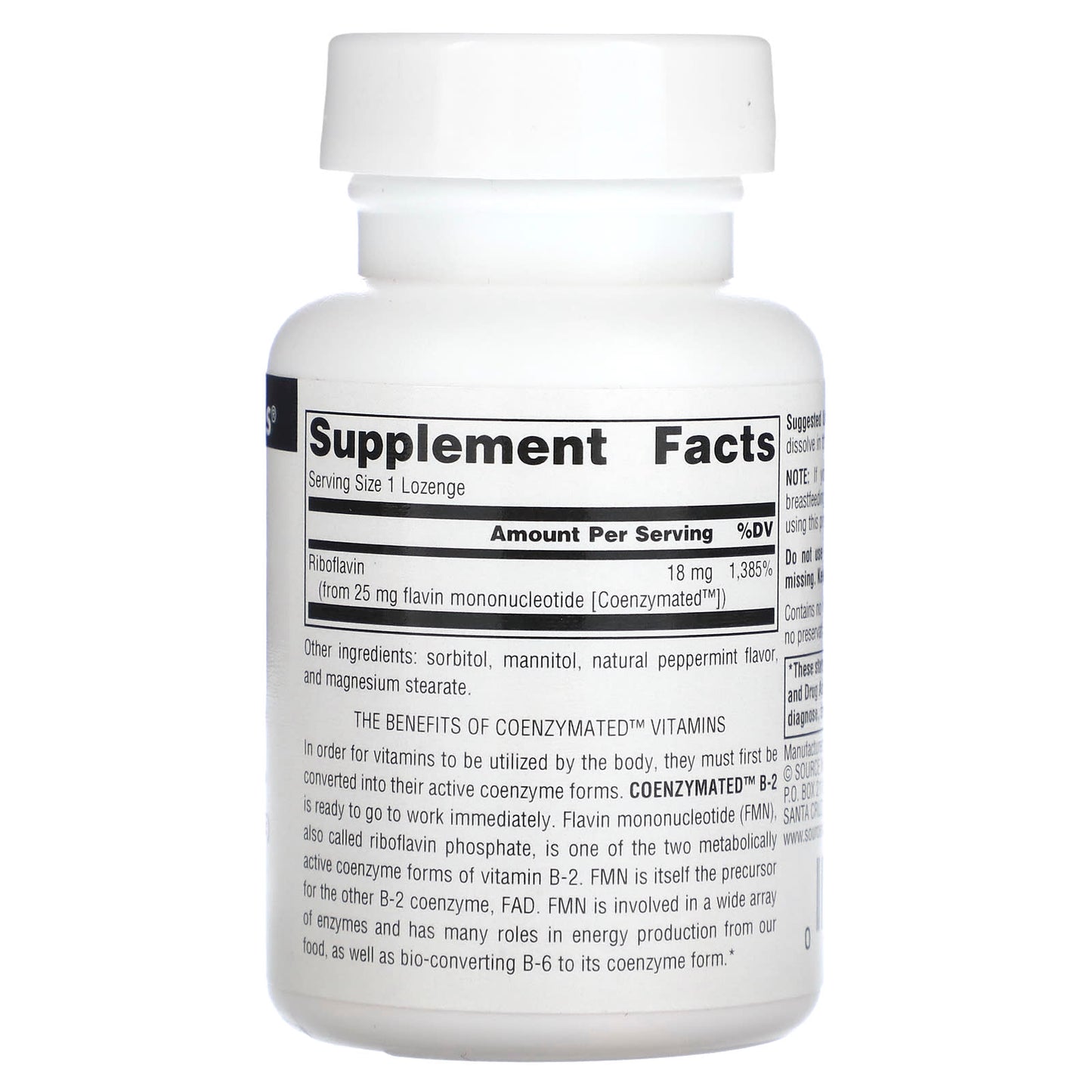 Source Naturals, Coenzymated B-2, 18 mg, 60 Lozenges - Image 2
