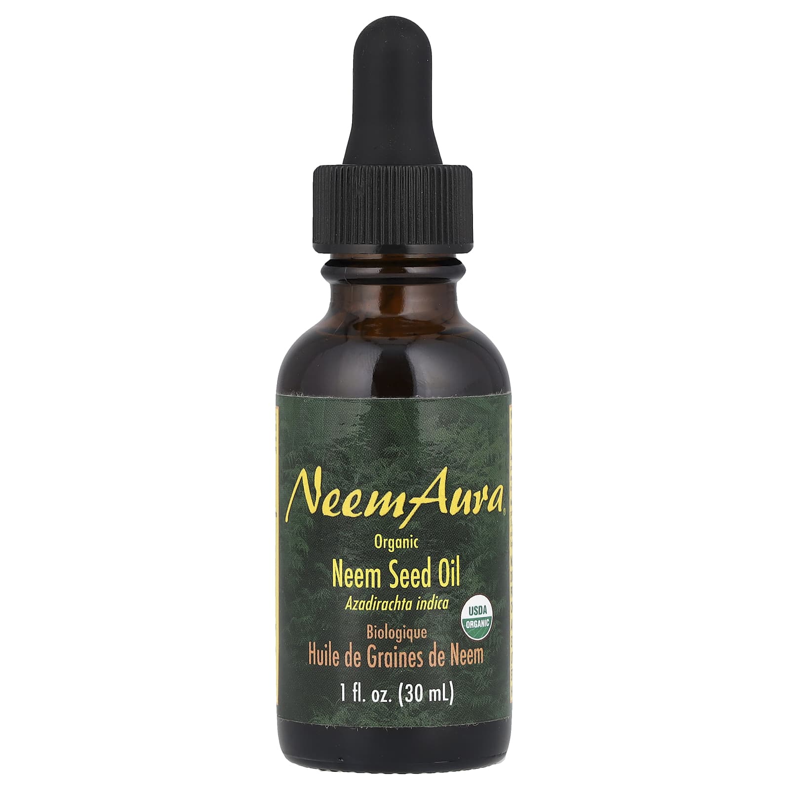 NeemAura, Organic Neem Seed Oil, 1 fl oz (30 ml) - Image 1