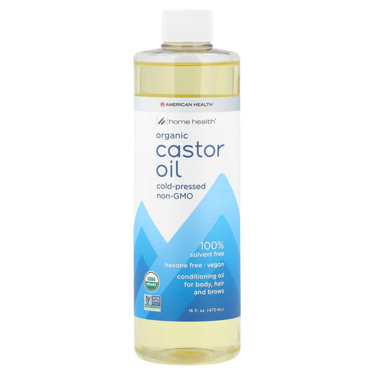 Organic Castor Oil for Skin, Hair & Brows - 16 fl oz (473 ml) - Image 1