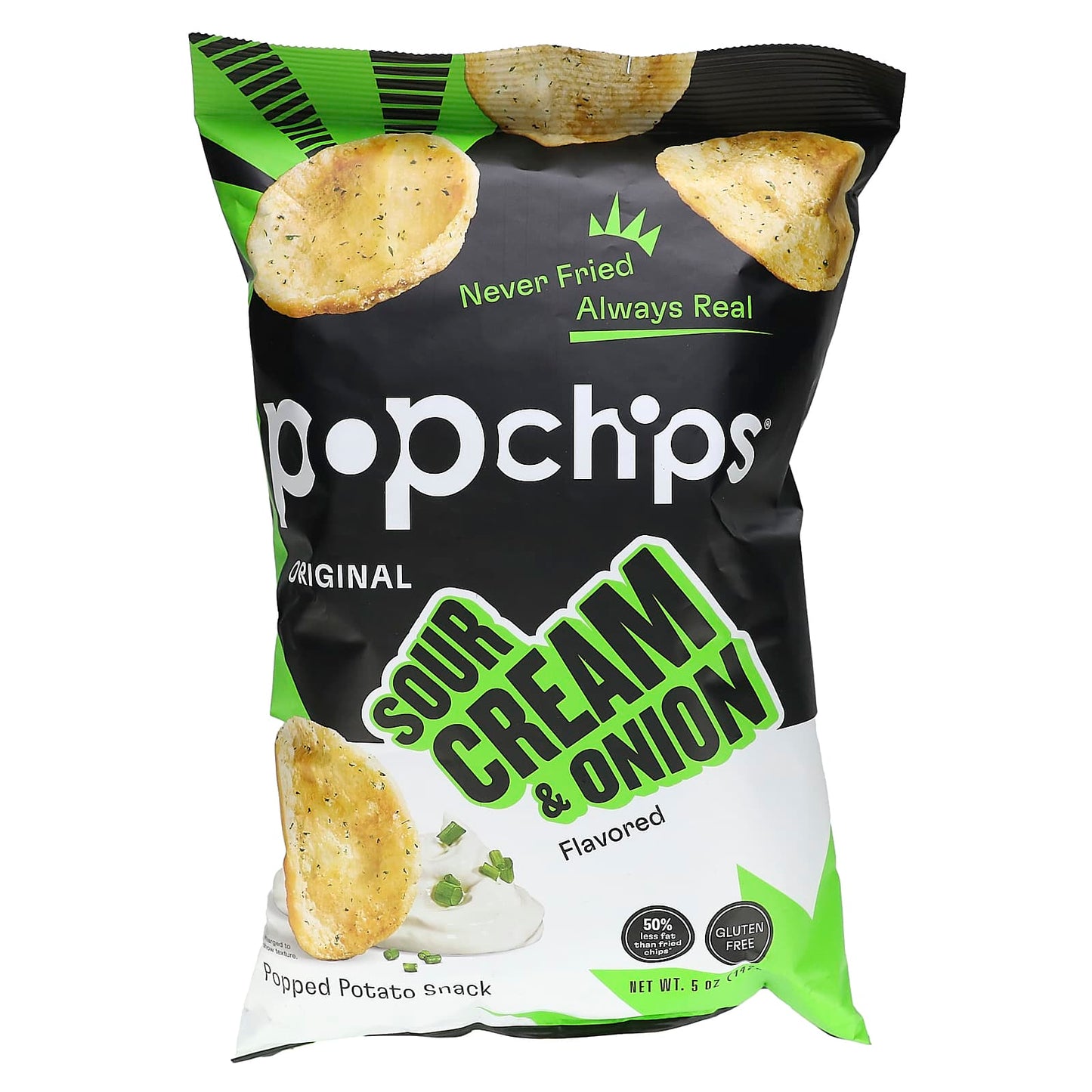 Popchips, Original, Sour Cream & Onion, 5 oz (142 g) - Image 1