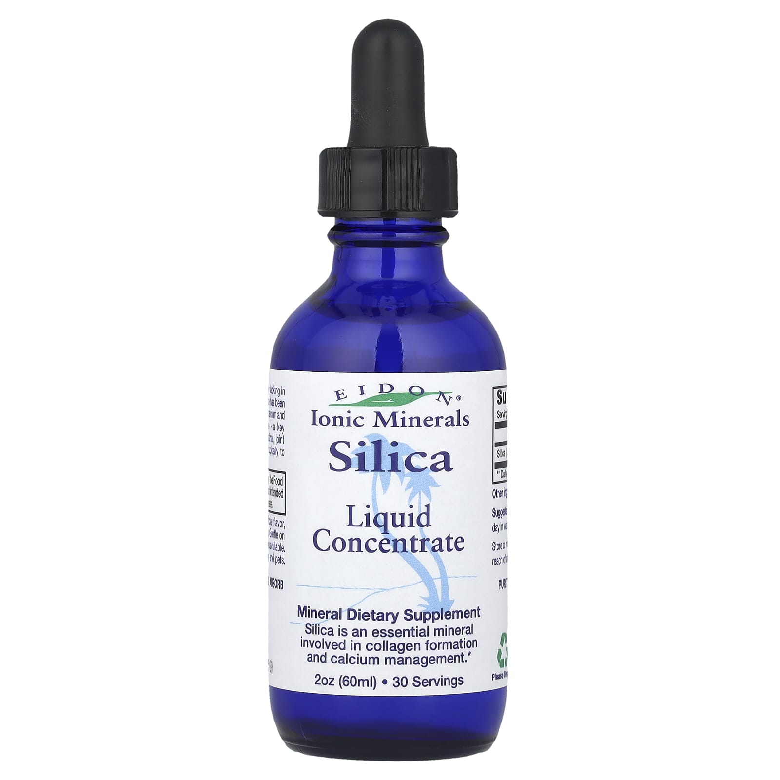 Eidon Ionic Silica Mineral Supplement, 2 oz (60ml) Liquid Concentrate - Image 1