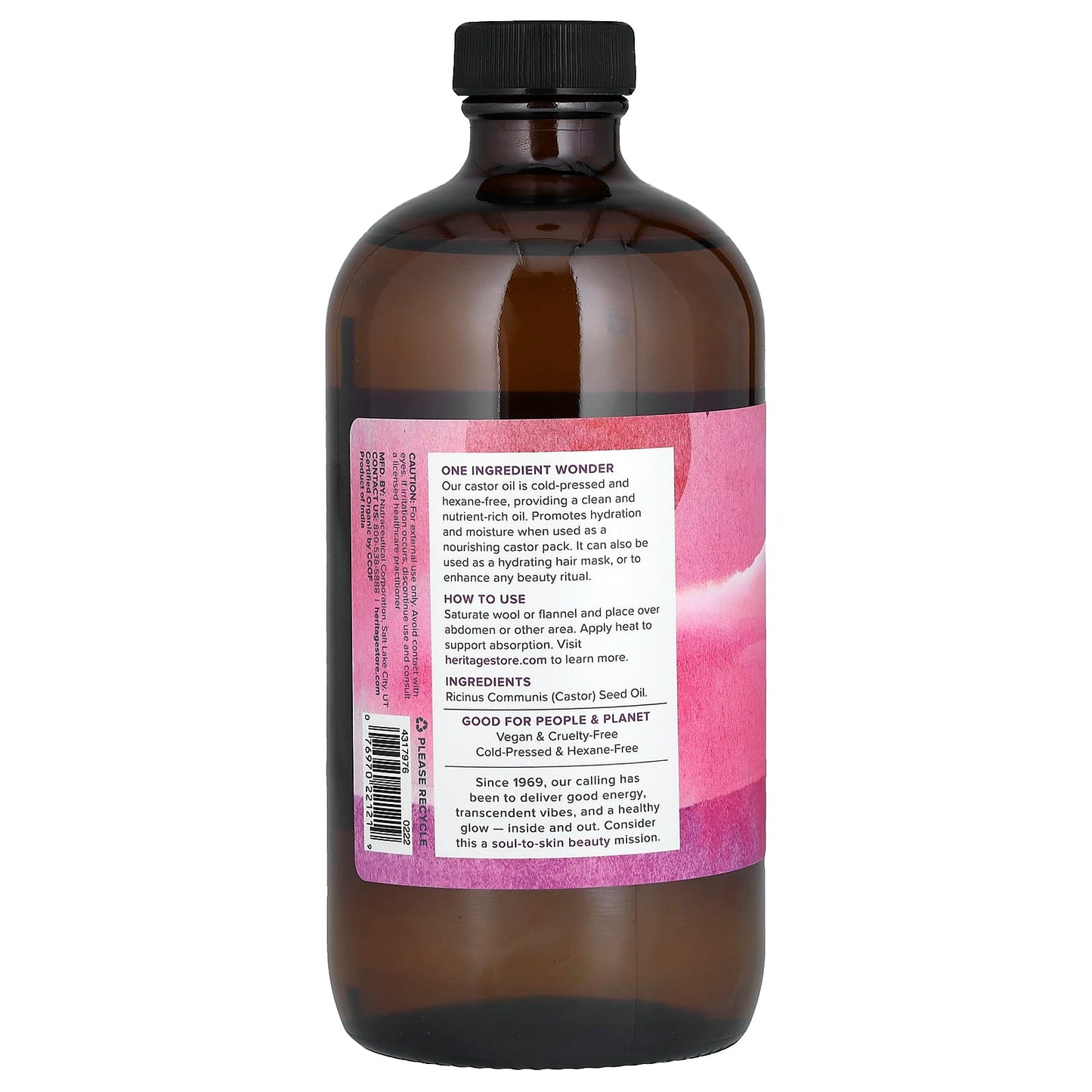 Cold-Pressed Organic Castor Oil for Skin, Hair, & Wellness - Image 2