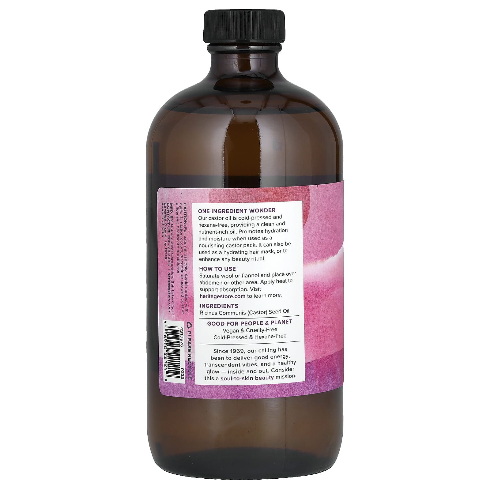 Cold-Pressed Organic Castor Oil for Skin, Hair, & Wellness - Image 2