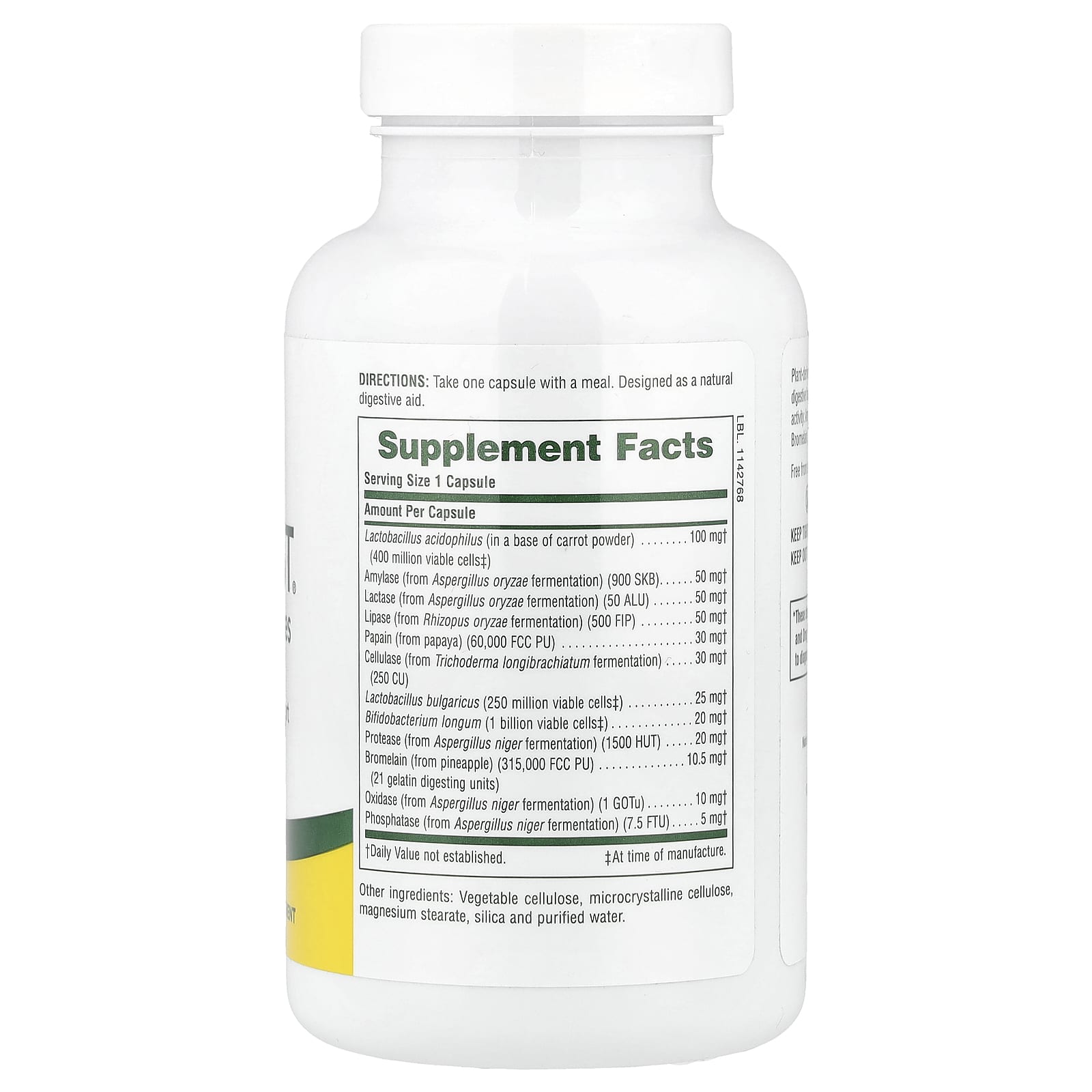 NaturesPlus, Vibra-Gest®, Plant-Derived Enzymes, 180 Capsules - Image 2