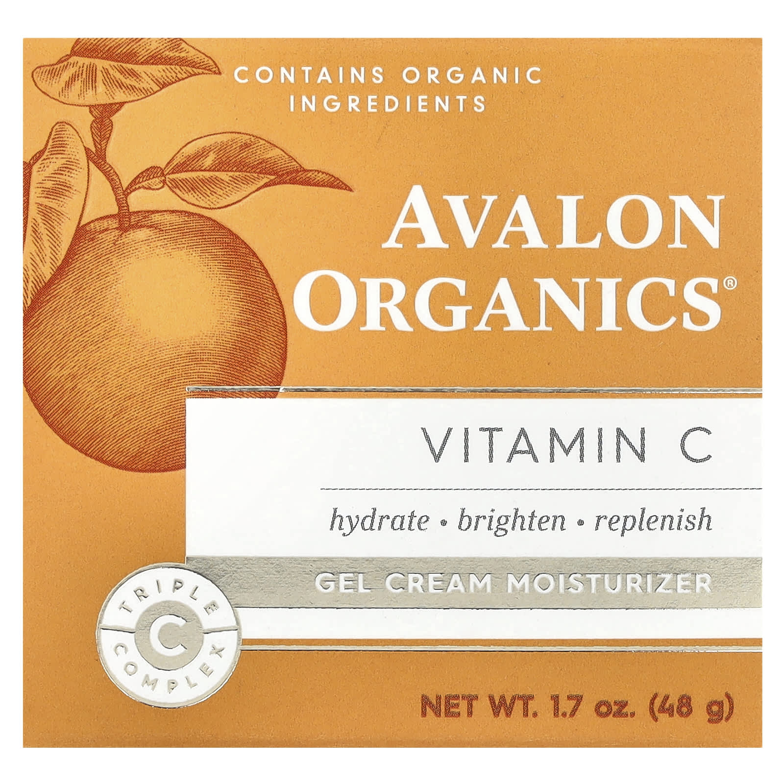 Vitamin C Gel Cream Moisturizer for Glowing Skin by Avalon Organics - Image 2