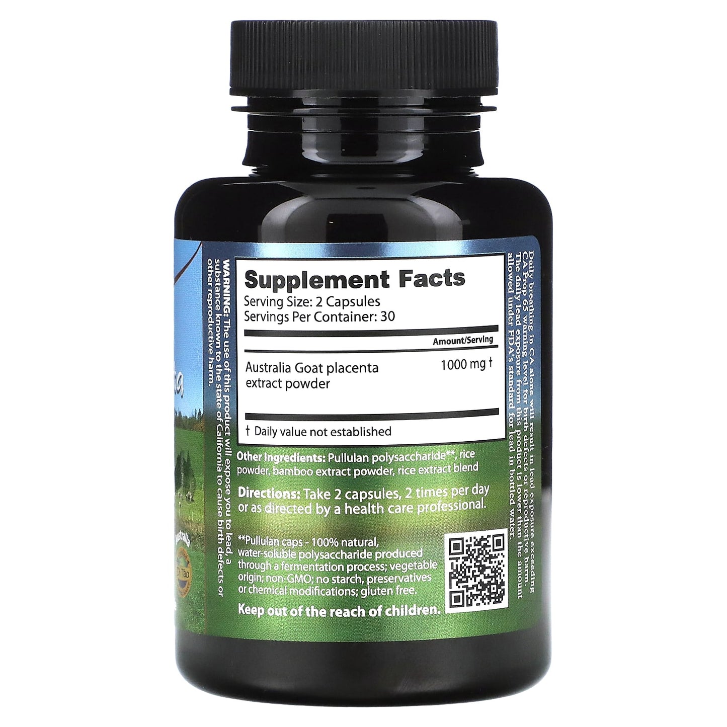 Revitalize with Dragon Herbs Goat Placenta Capsules, 500mg, 60ct - Image 2