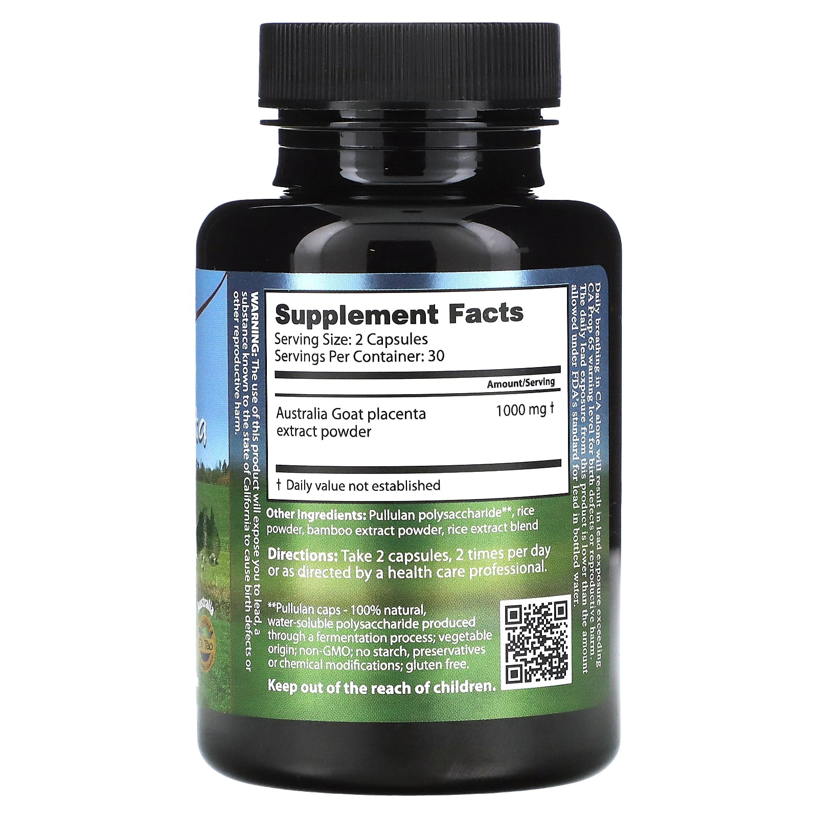 Revitalize with Dragon Herbs Goat Placenta Capsules, 500mg, 60ct - Image 2