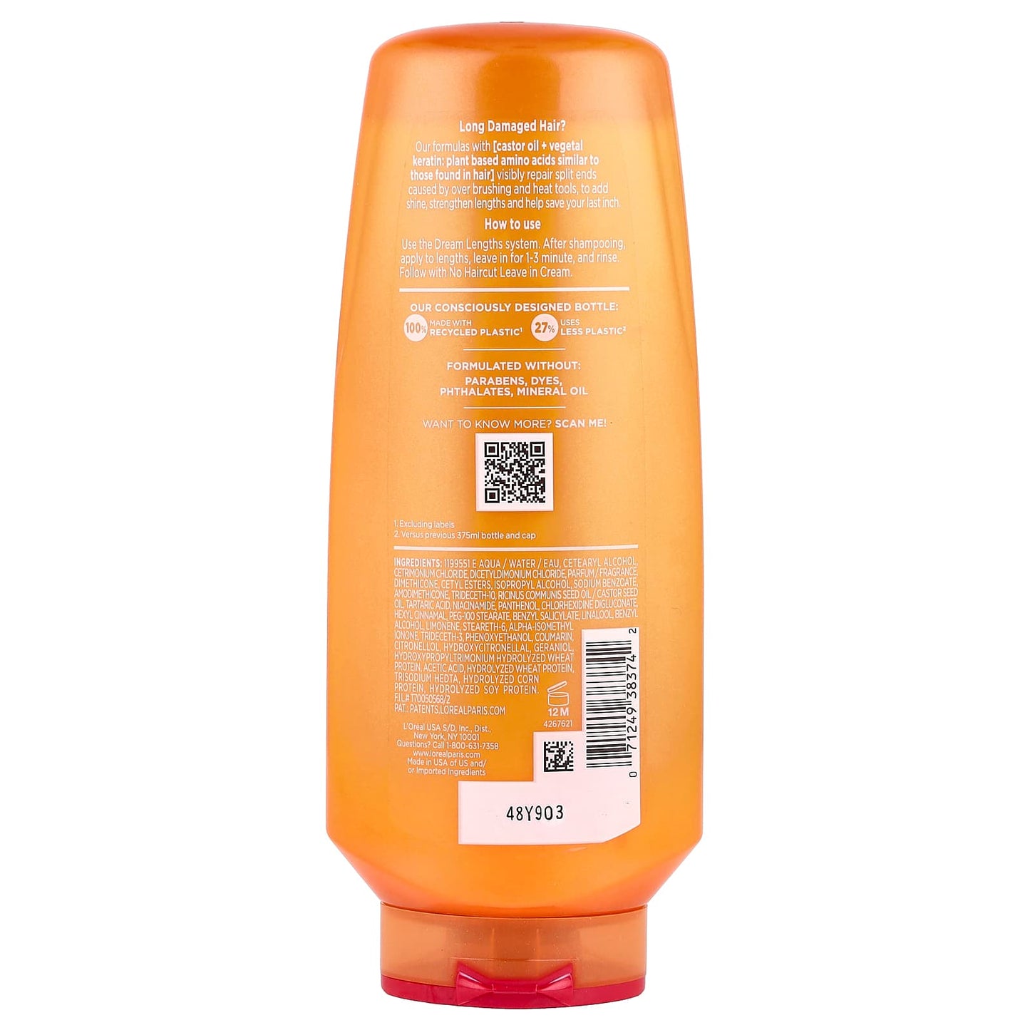 L'Oréal, Elvive, Dream Lengths, Split End Sealing Conditioner, Long, Damaged Hair , 12.6 fl oz (375 ml) - Image 2