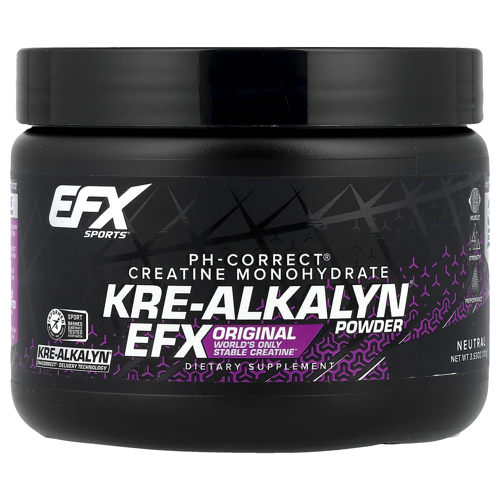 EFX Sports pH-Correct Creatine Monohydrate Powder for Muscle Strength & Performance - Image 1