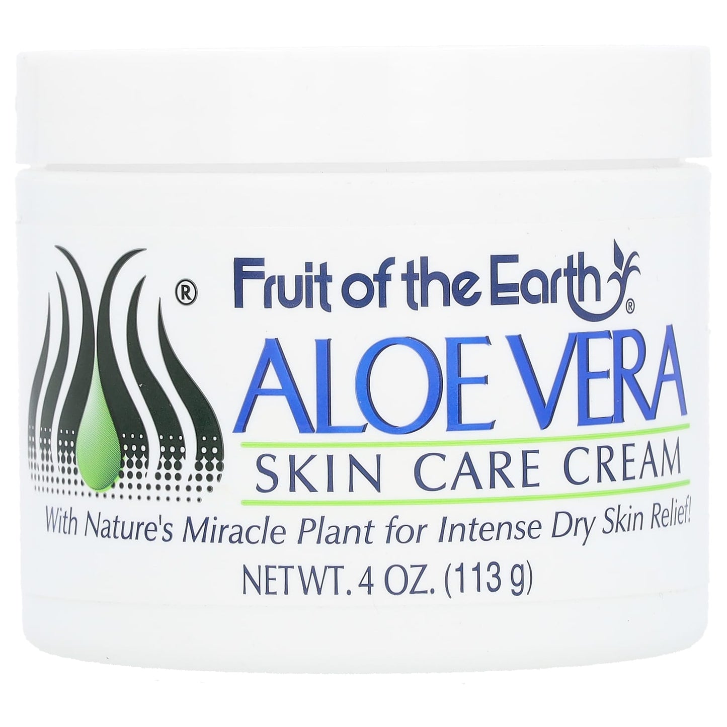 Aloe Vera Skin Care Cream for Dry Skin Relief 4 oz - Image 1