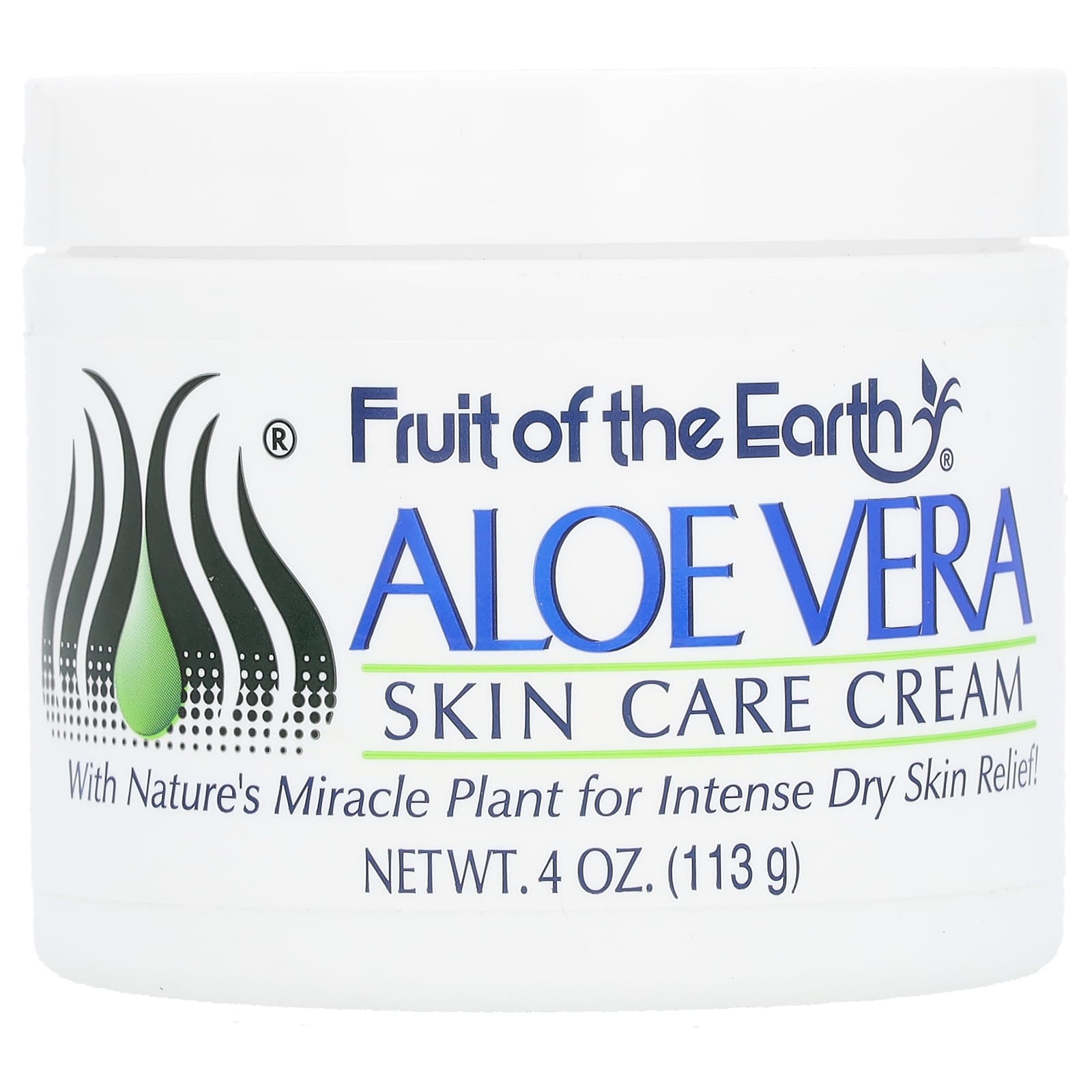 Aloe Vera Skin Care Cream for Dry Skin Relief 4 oz - Image 1