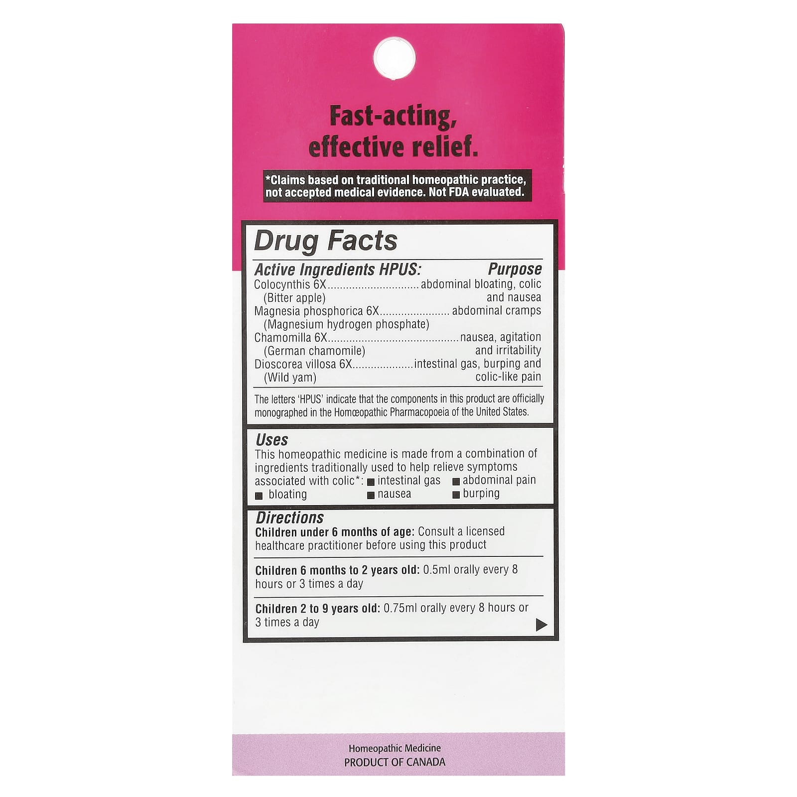 Fast-Acting Colic Relief for Kids 0-9 Years - Homeolab USA - Image 2