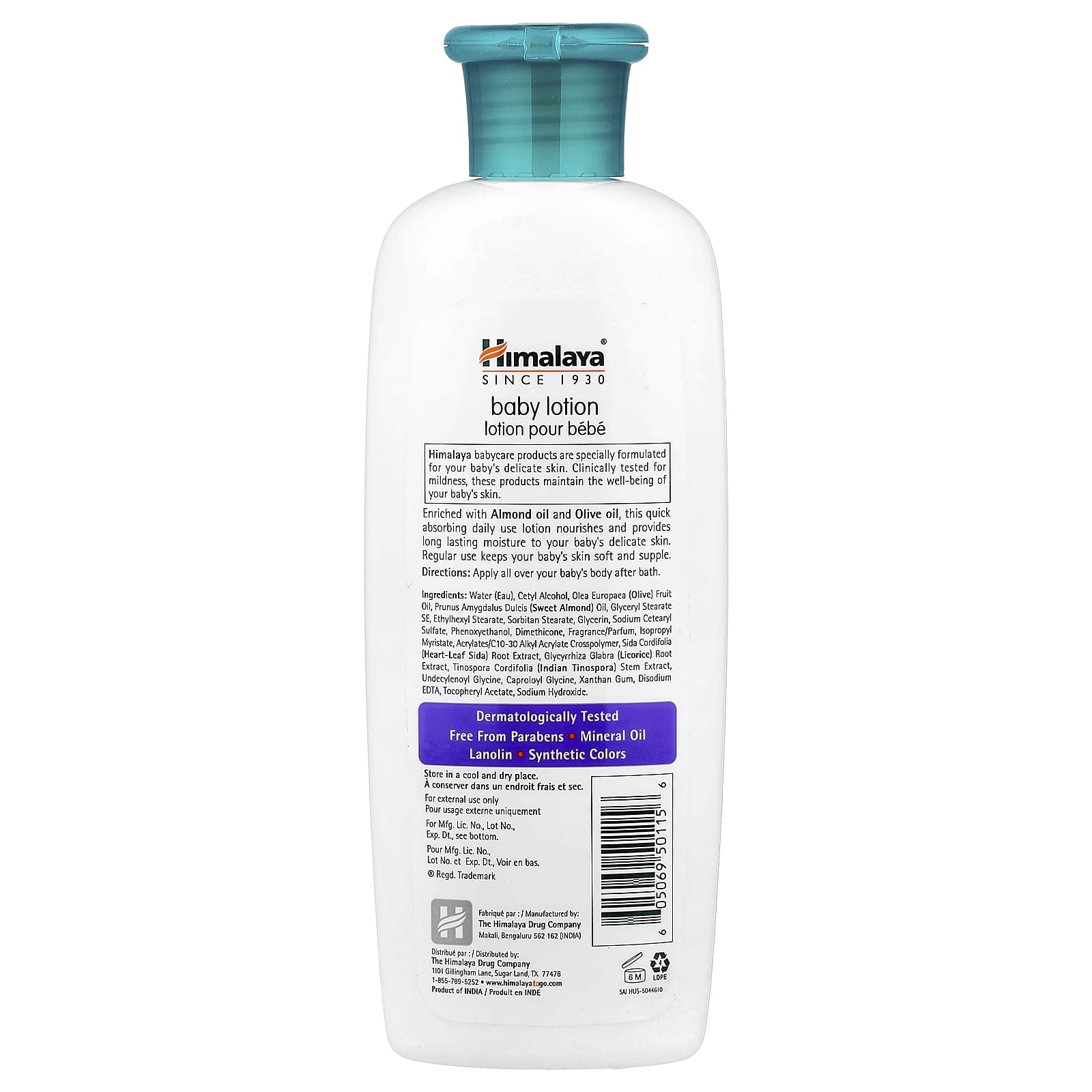 Himalaya Baby Lotion Almond Olive Oil 6.76 fl oz - Soothing & Moisturizing - Image 2