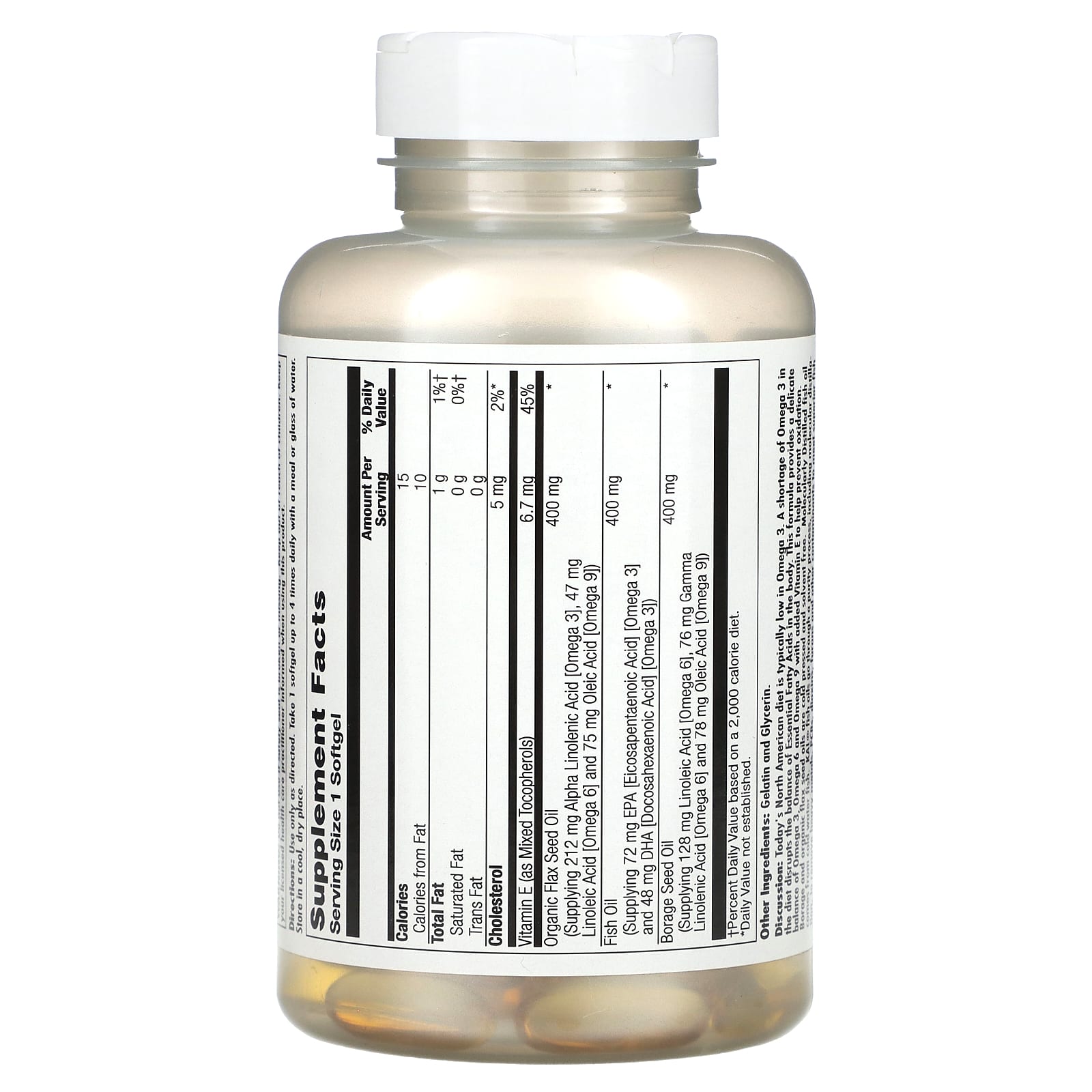 KAL, Ultra Omega 3-6-9, 100 Softgels - Image 2
