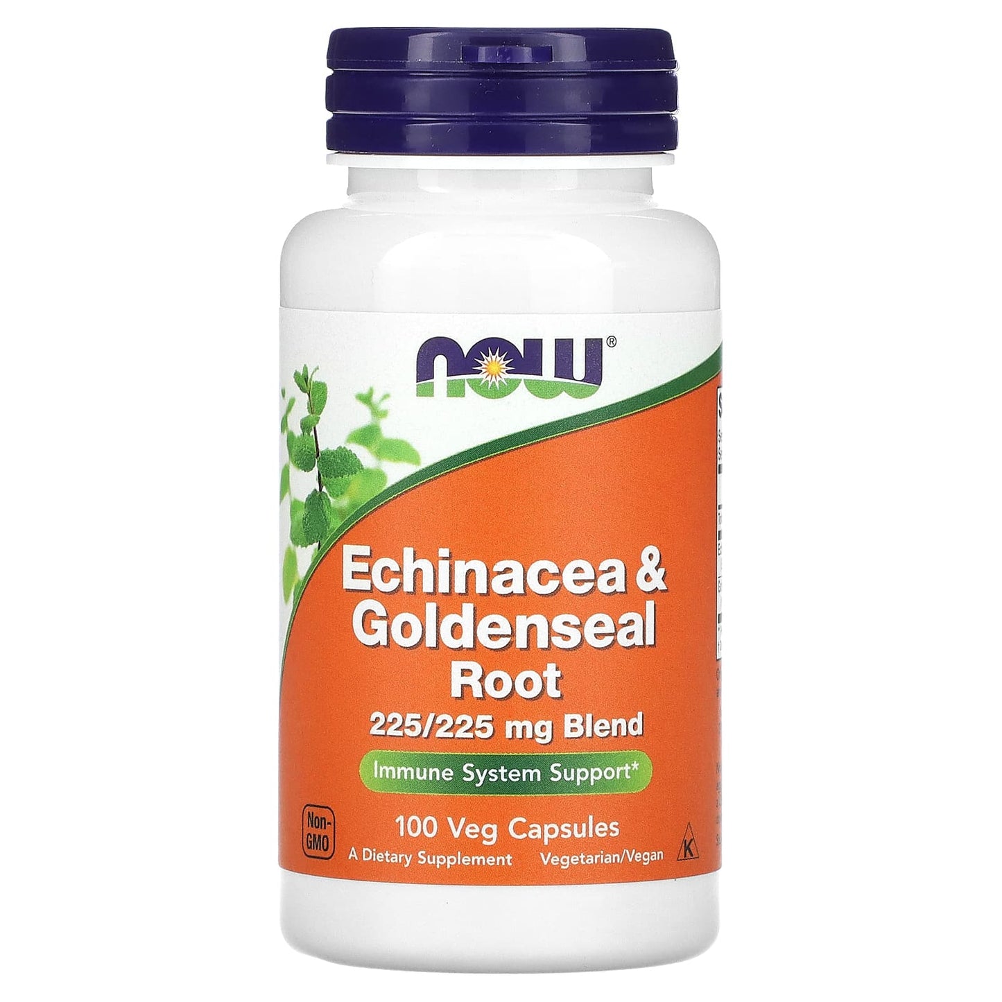 NOW Foods, Echinacea & Goldenseal Root, 100 Veg Capsules - Image 1