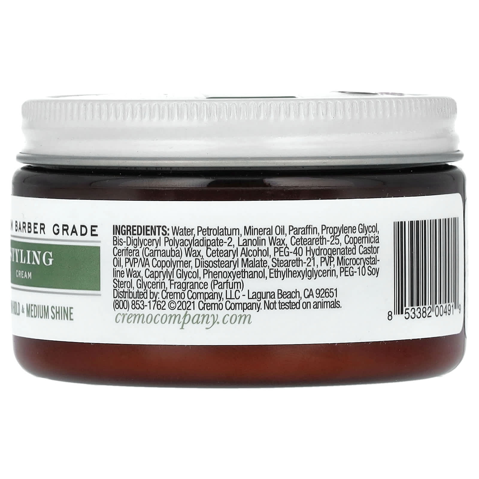 Cremo Barber Grade Styling Cream, Medium Hold & Medium Shine - Image 2
