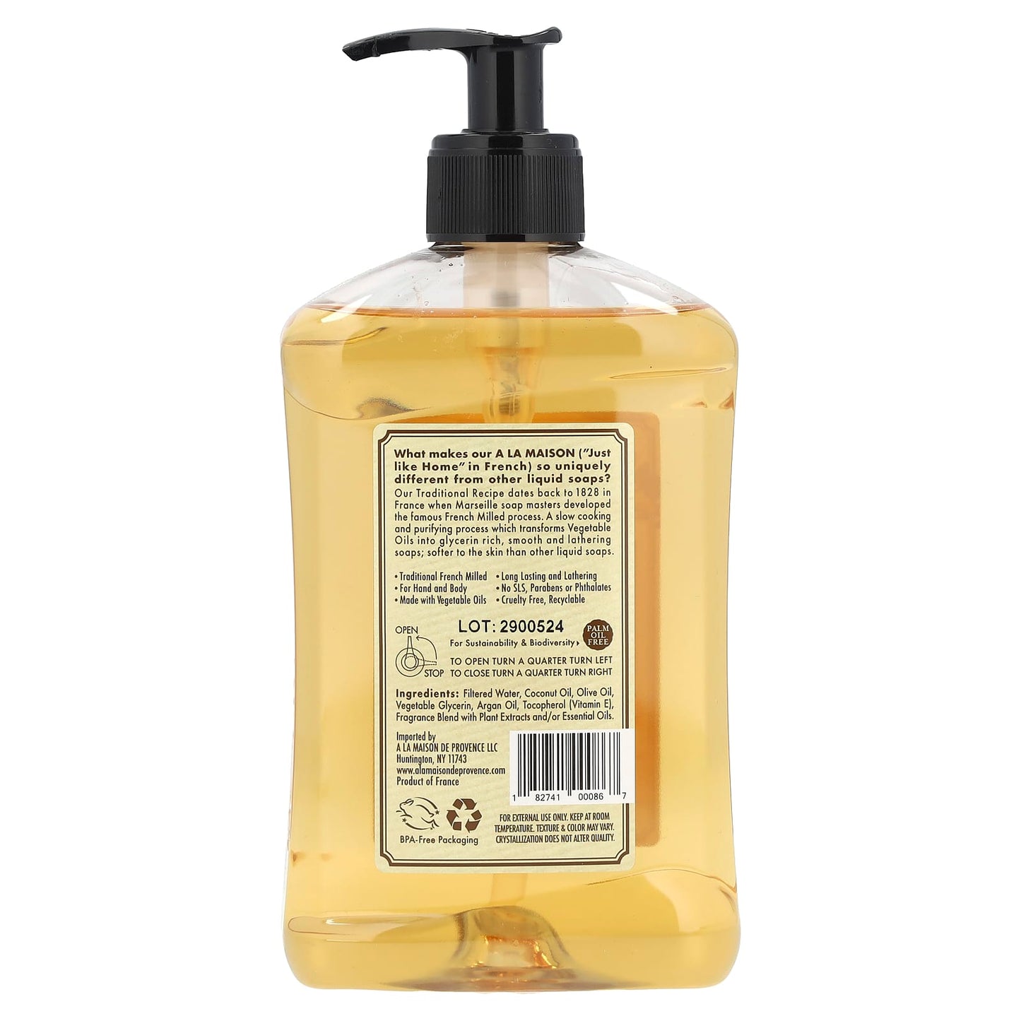 French Honeysuckle Liquid Soap for Hand & Body by A La Maison de Provence - Image 2