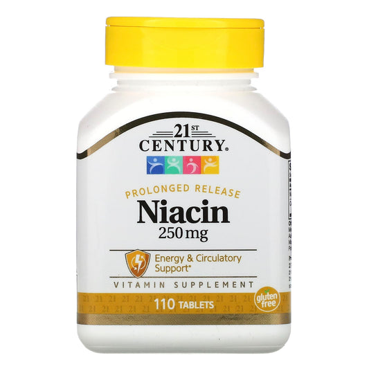 Prolonged Release Niacin 250mg for Energy & Circulatory Support - Image 1