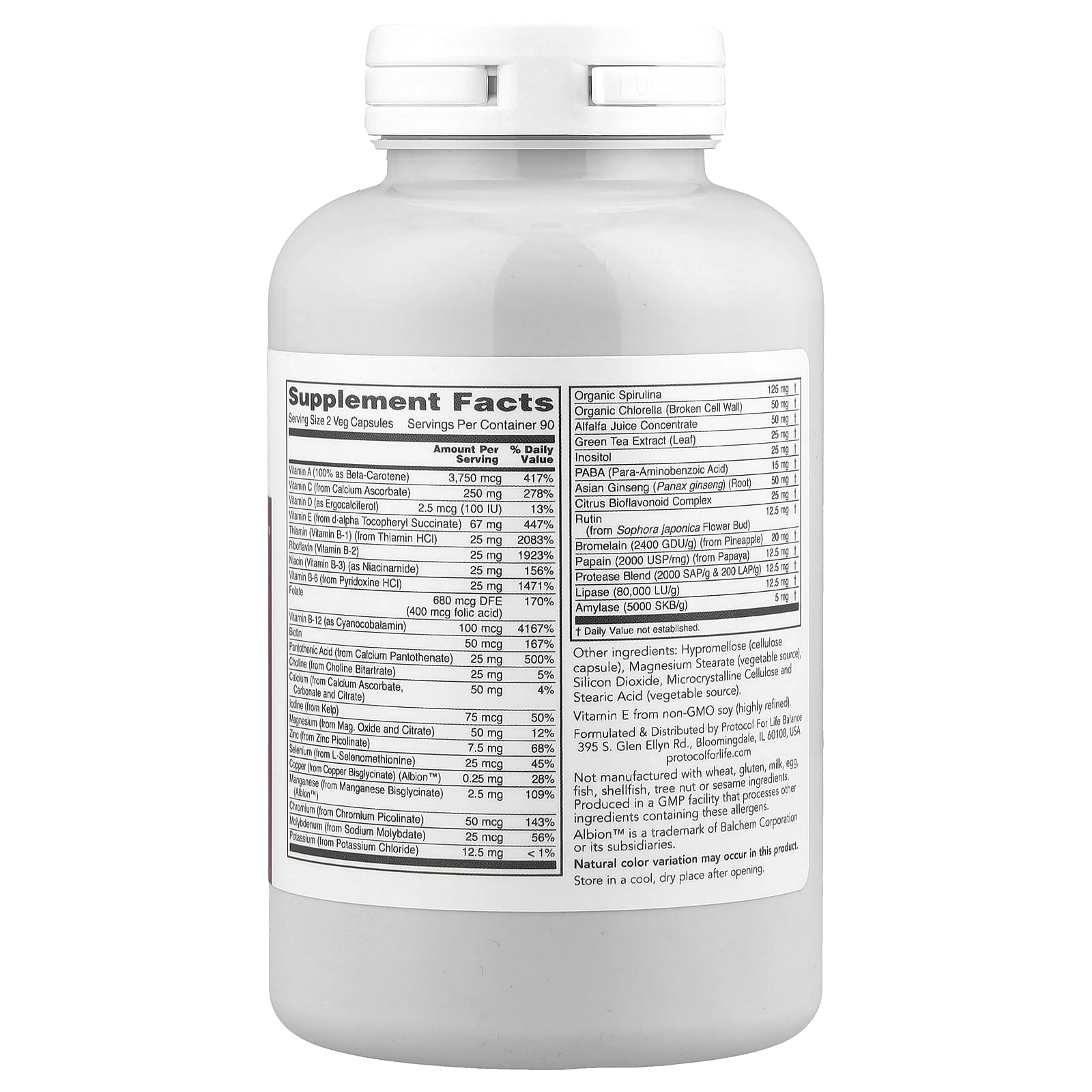 Protocol for Life Balance, Ortho Multi™ Greens, 180 Veg Capsules - Image 2