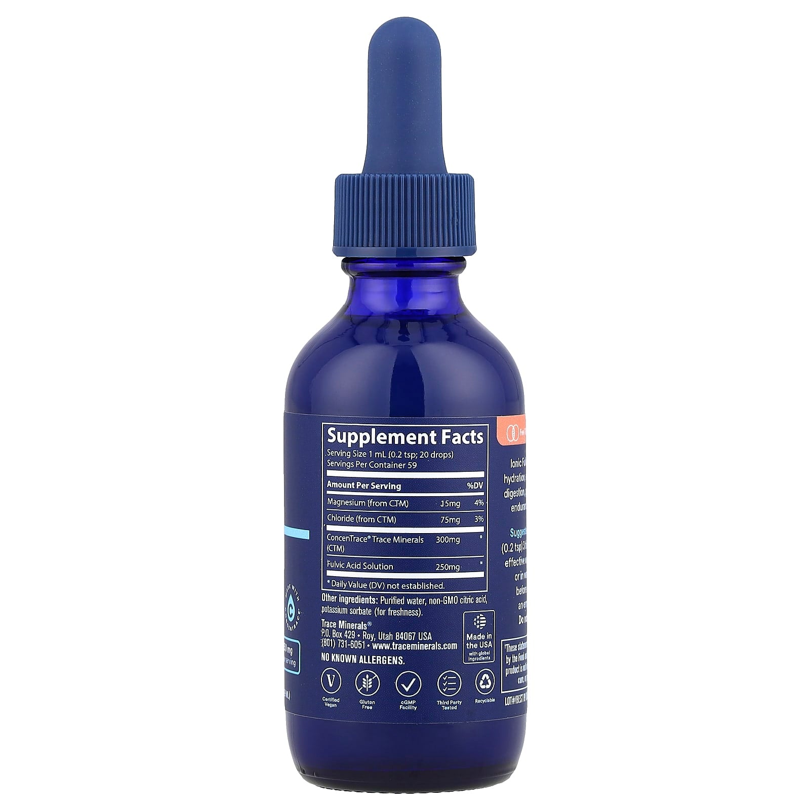 Trace, Ionic Fulvic Acid, 2 fl oz (59 ml) - Image 2