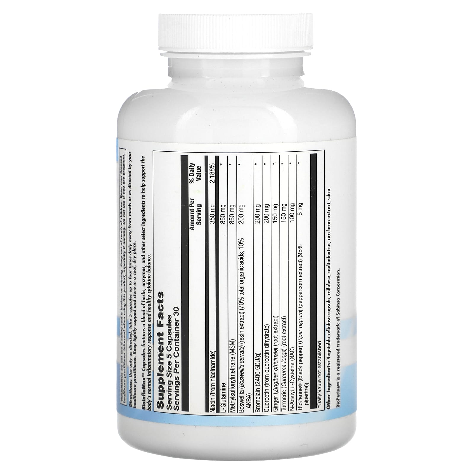 Nutra BioGenesis, BioInflaMax Capsules, 150  Capsules - Image 2