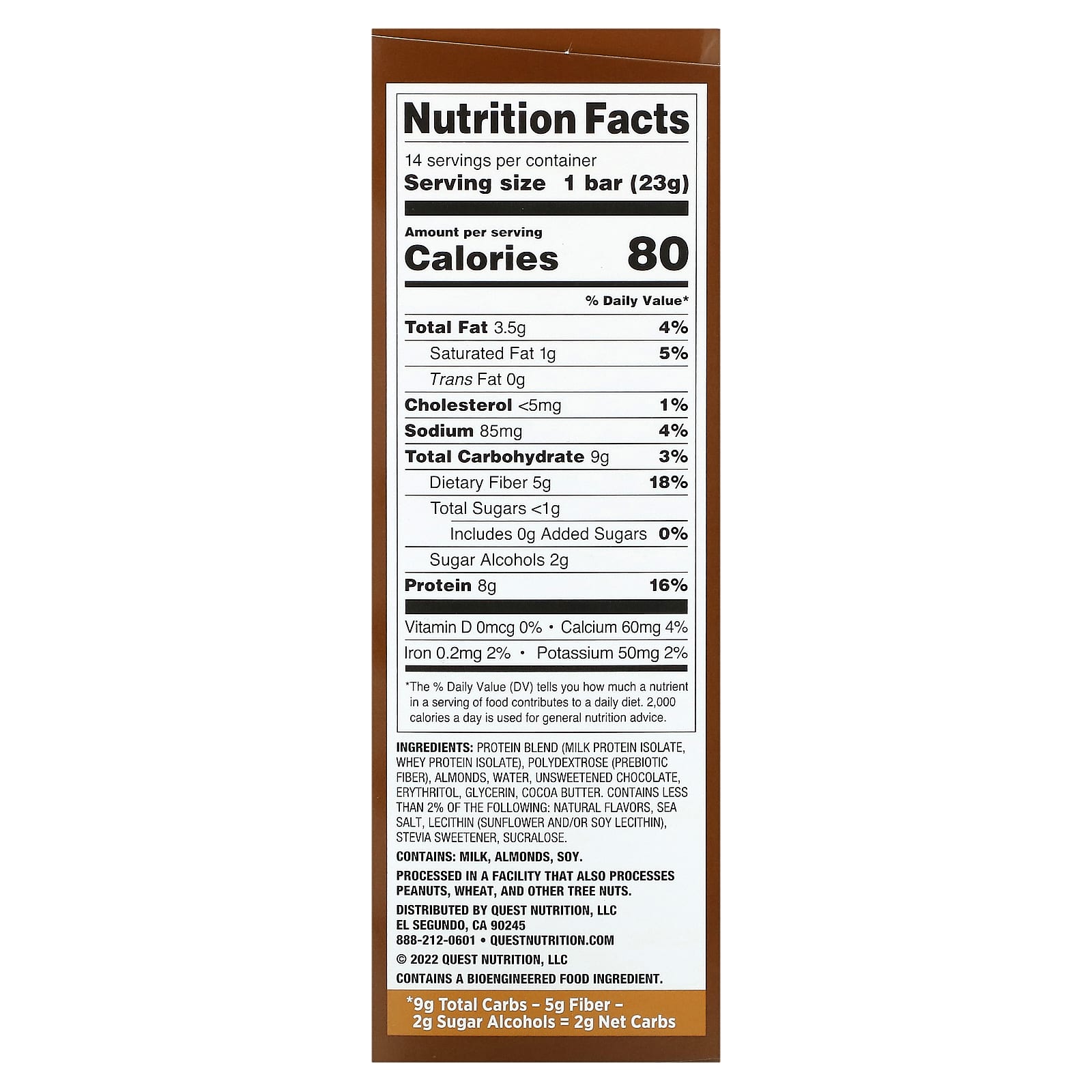 Quest Nutrition, Protein Bar, Minis, Chocolate Chip Cookie Dough, 14 Bars, 0.81 oz (23 g) Each - Image 2