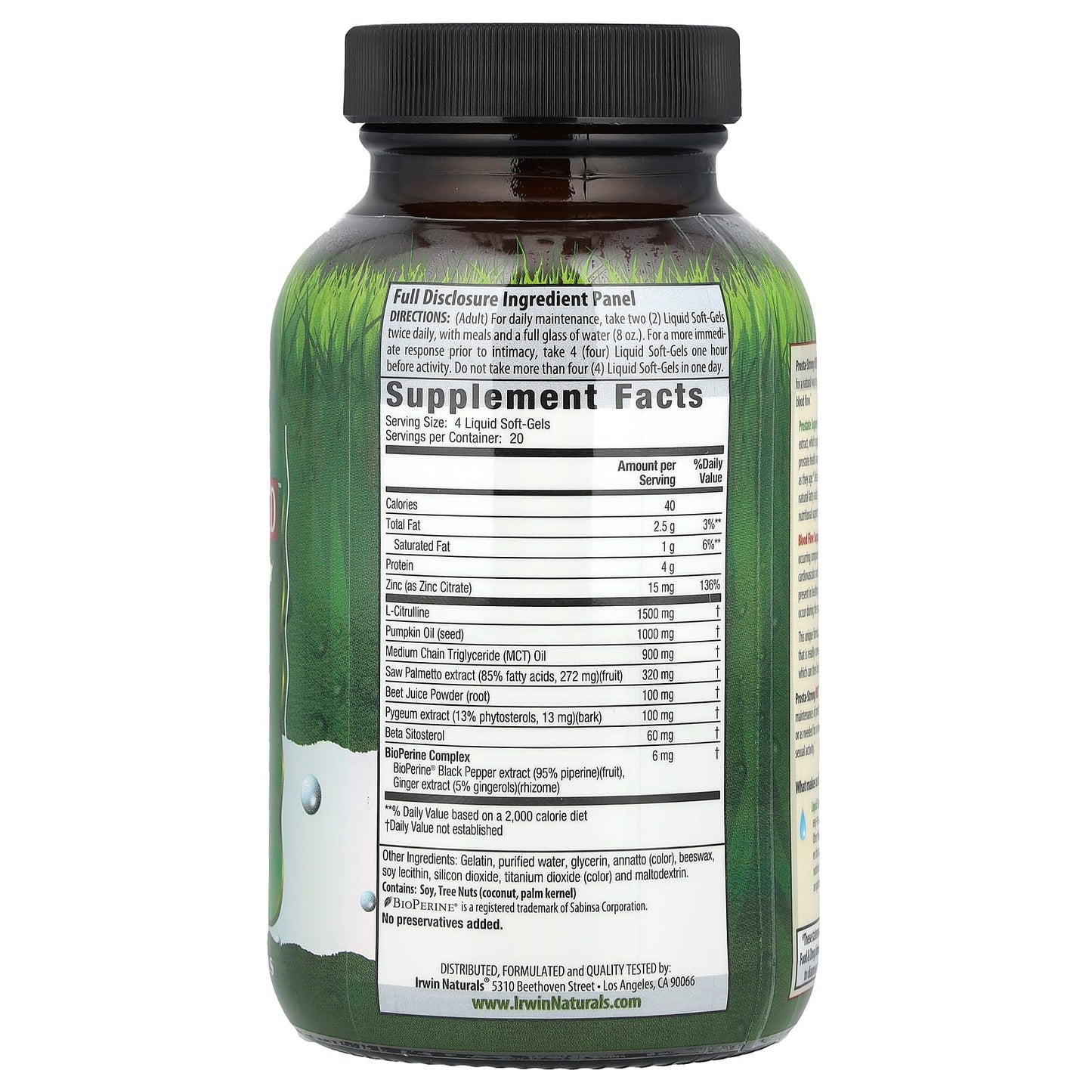 Irwin Naturals Prosta-Strong RED for Men's Prostate Support & Blood Flow - Image 2