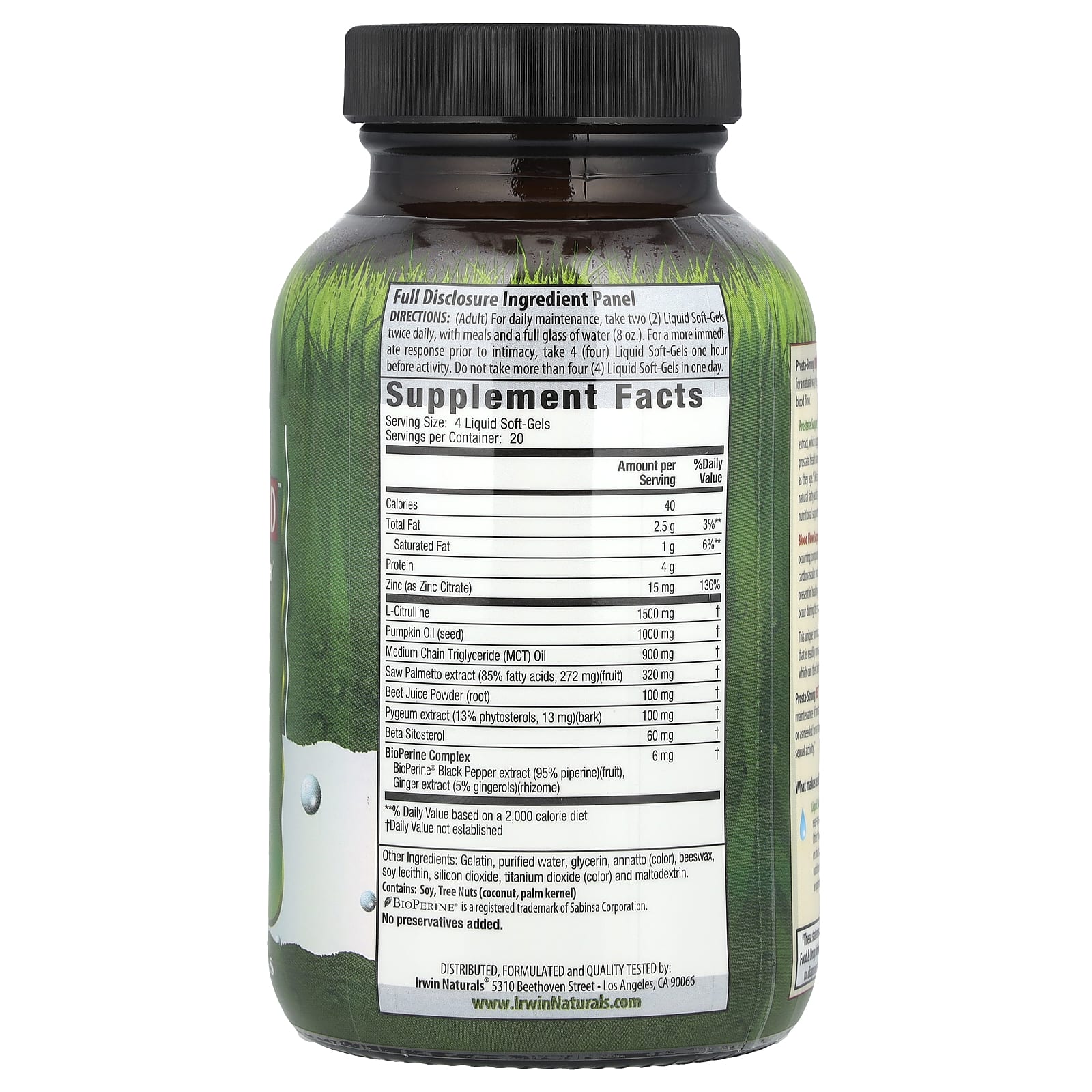 Irwin Naturals Prosta-Strong RED for Men's Prostate Support & Blood Flow - Image 2