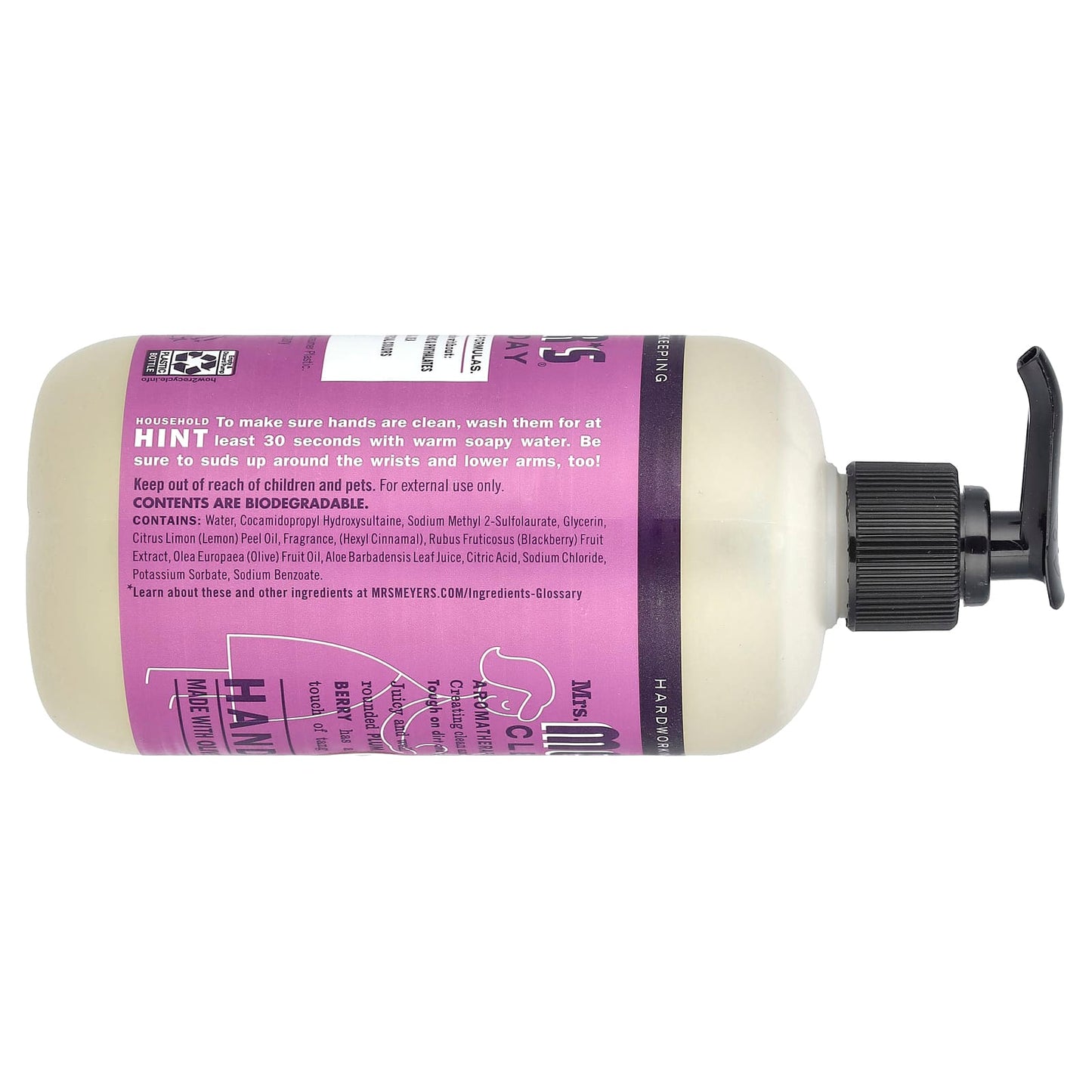 Mrs. Meyers Clean Day, Hand Soap, Plum Berry, 12.5 fl oz (370 ml) - Image 2