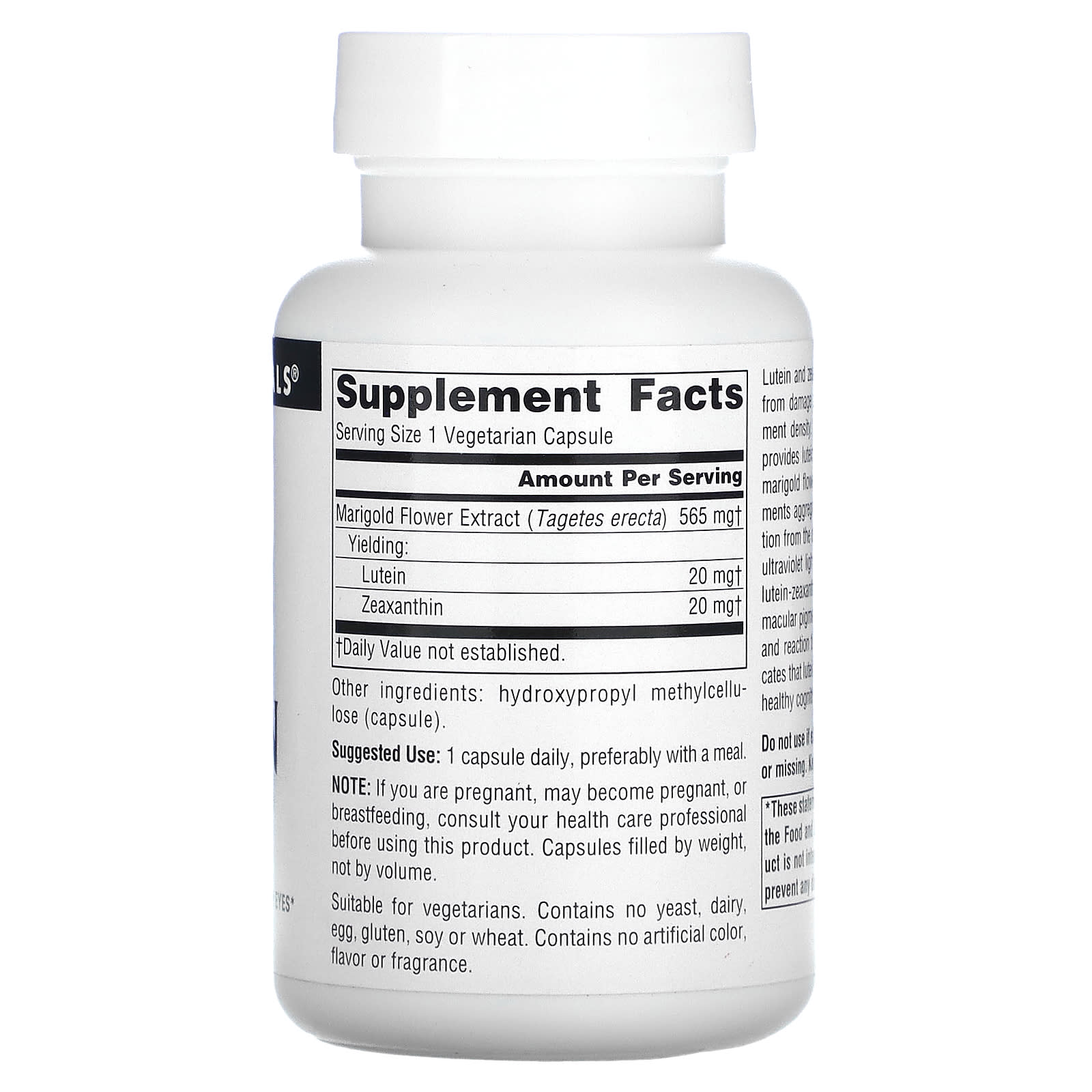 Source Naturals, Zea-Tein 20/20, 60 Vegetarian Capsules - Image 2