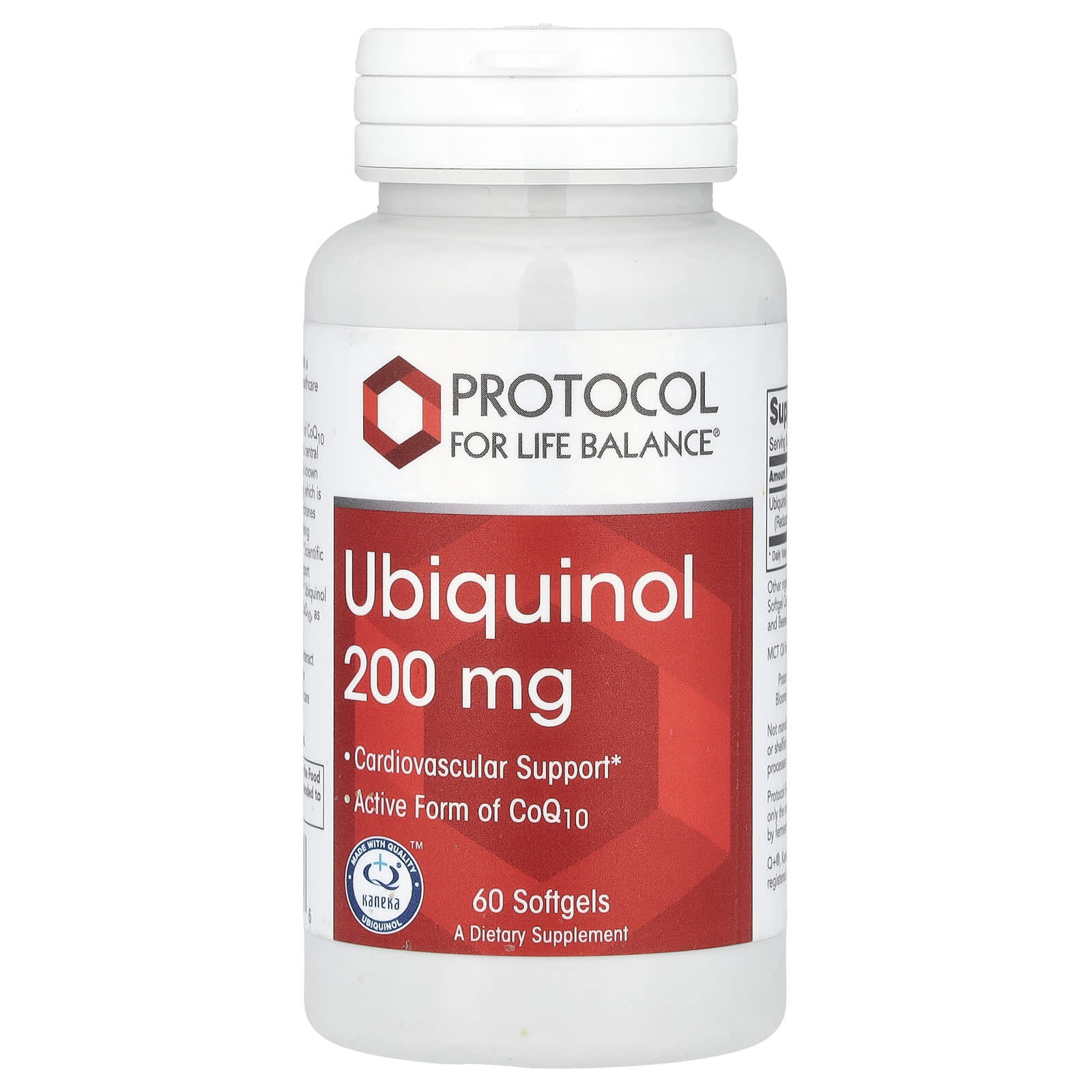 Protocol for Life Balance, Ubiquinol, 200 mg, 60 Softgels - Image 1