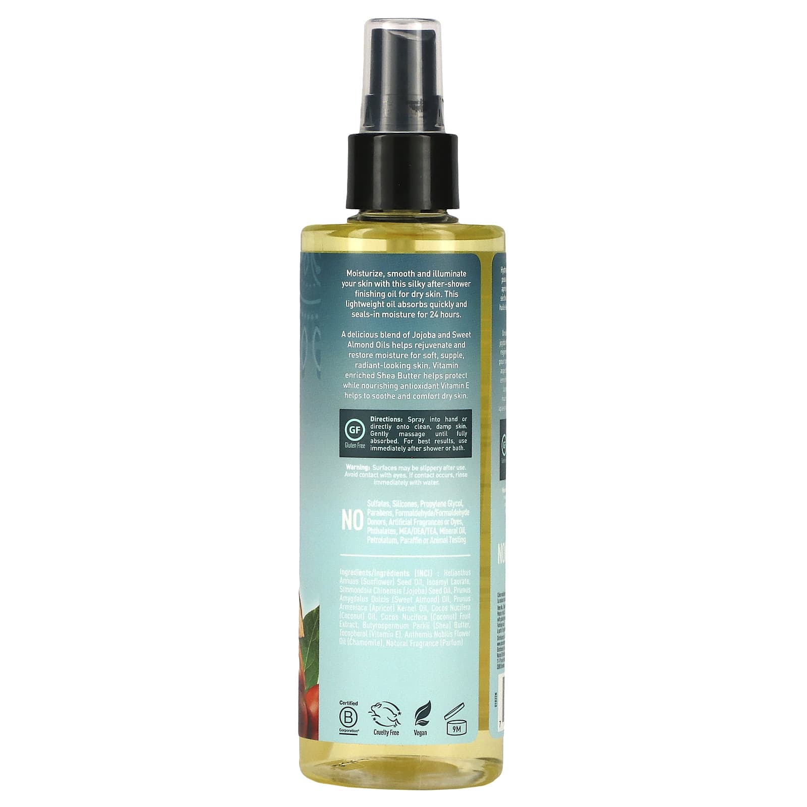 Jojoba & Sweet Almond Body Oil for Dry Skin, 8.28 fl oz, Cruelty-Free - Image 2