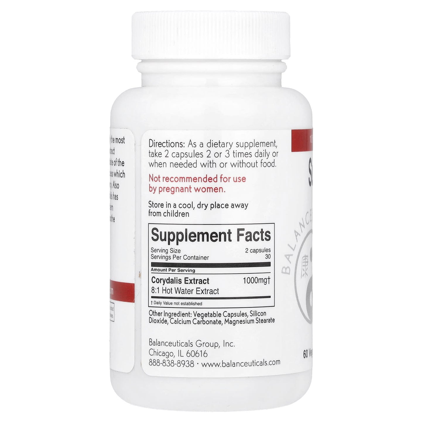 Balanceuticals Super Corydalis 500mg 60 Capsules - Image 2