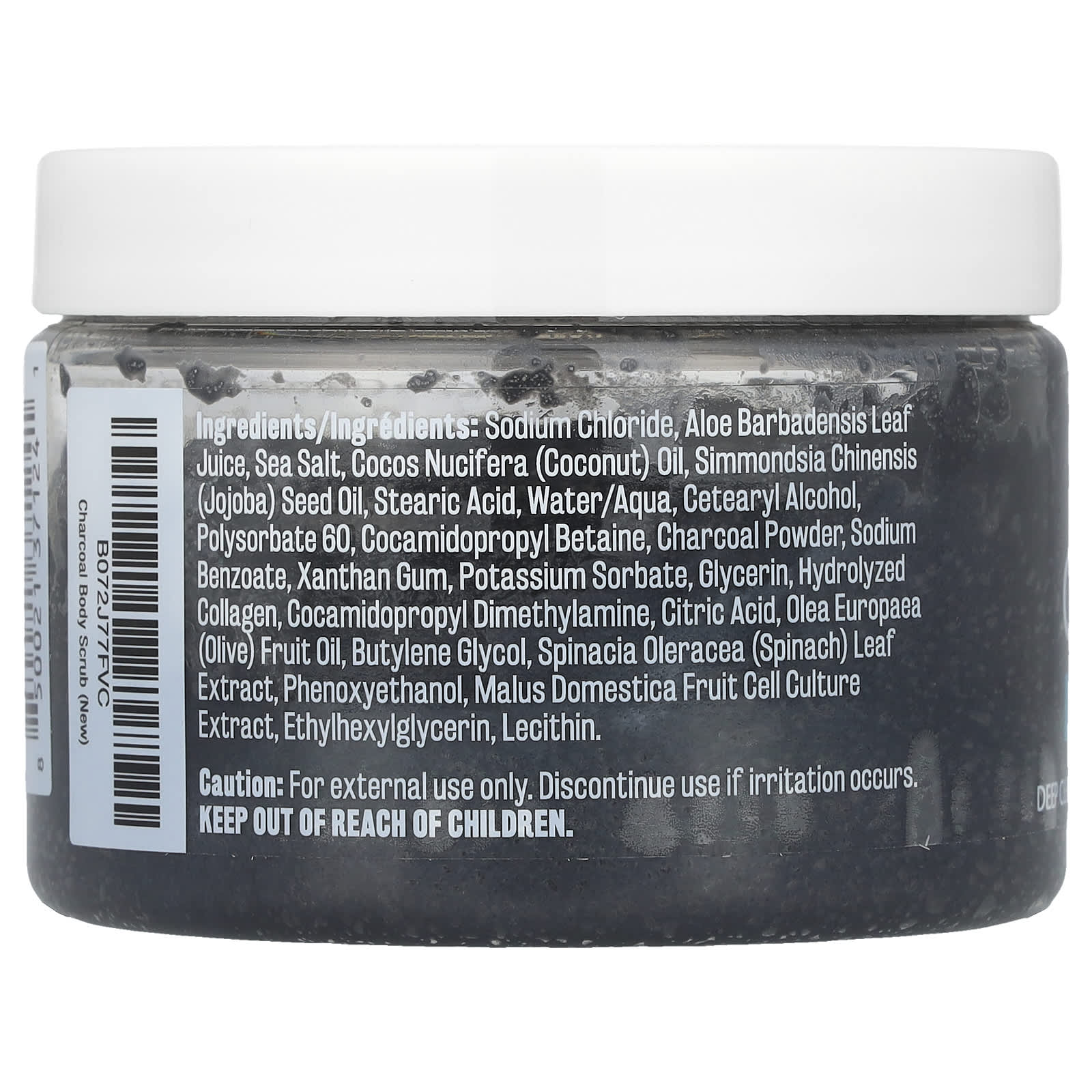 M3 Naturals, Charcoal Scrub, 12 oz (340 g) - Image 2