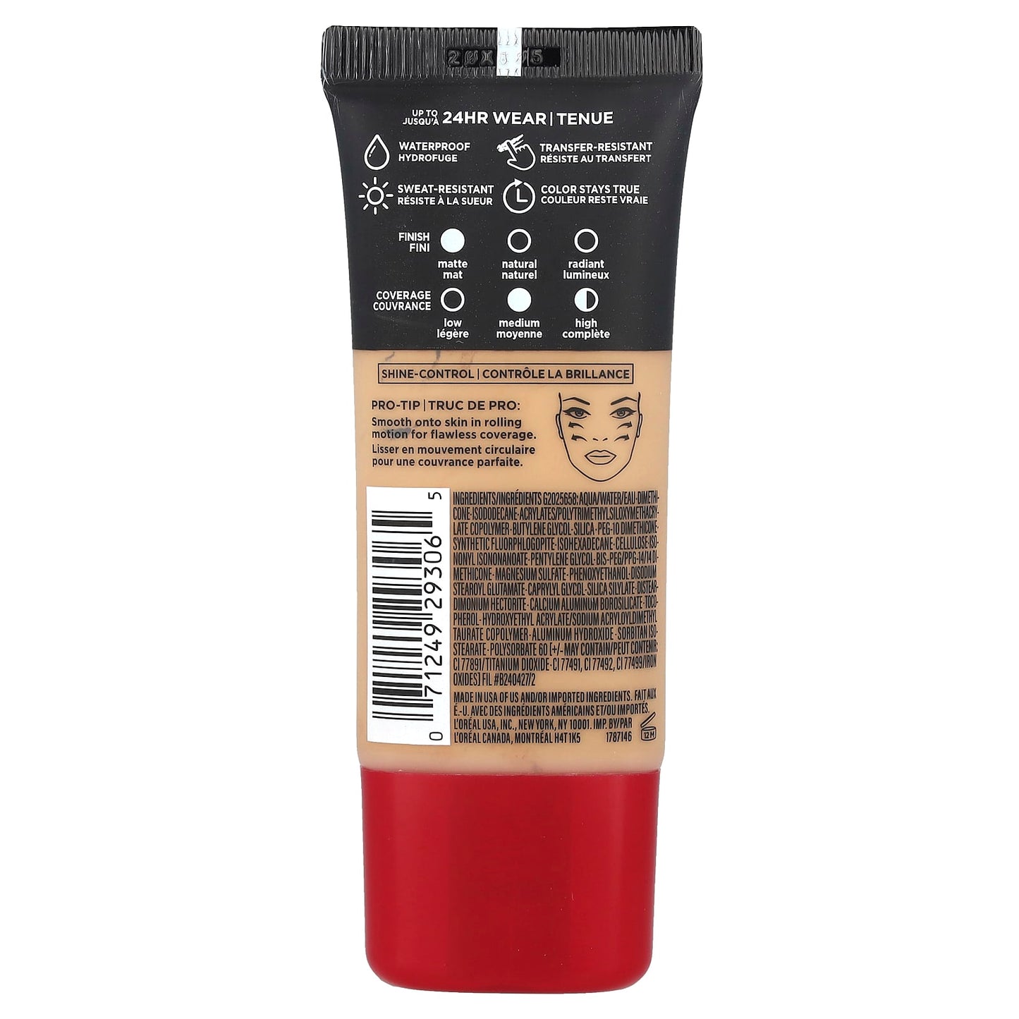 L'Oréal, Infallible, Pro-Matte Foundation, 107 Fresh Beige, 1 fl oz (30 ml) - Image 2