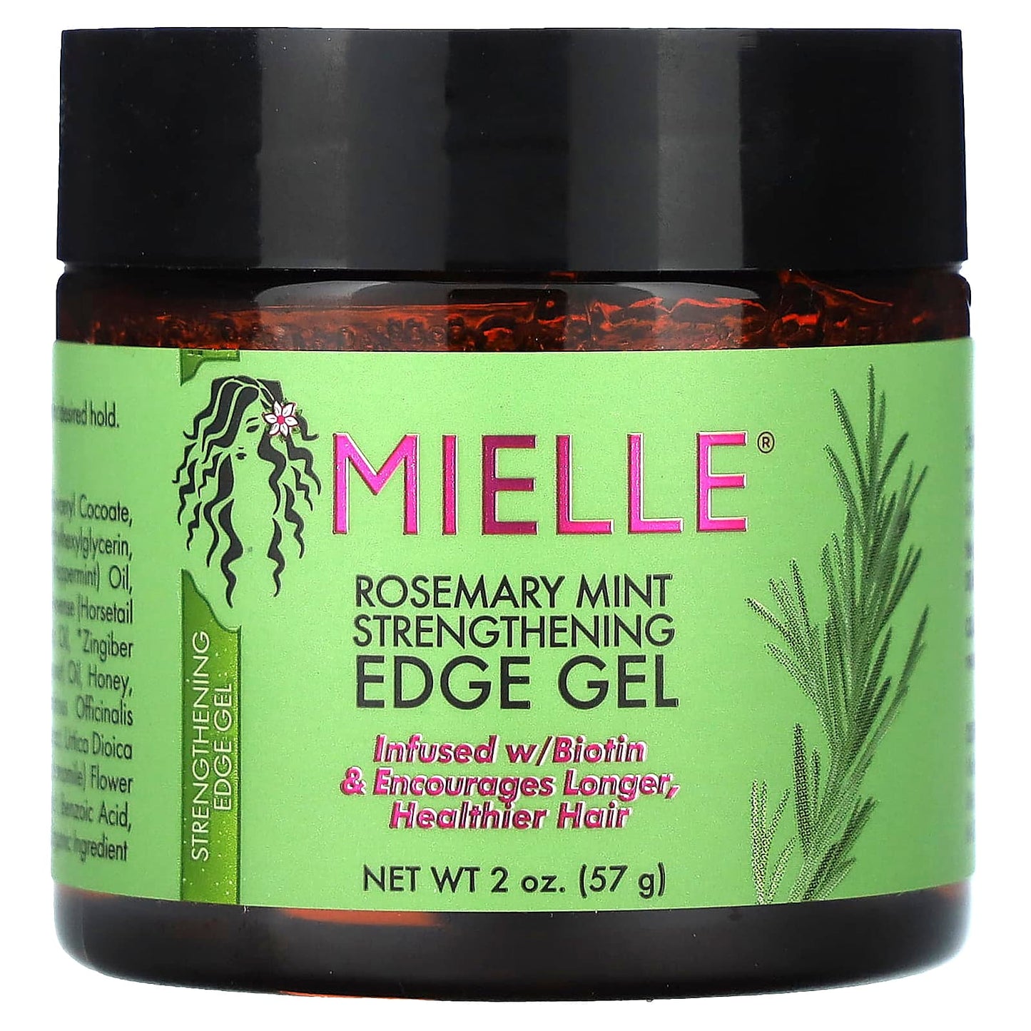 Mielle, Rosemary Mint Strengthening Edge Gel, 2 oz (57 g) - Image 1