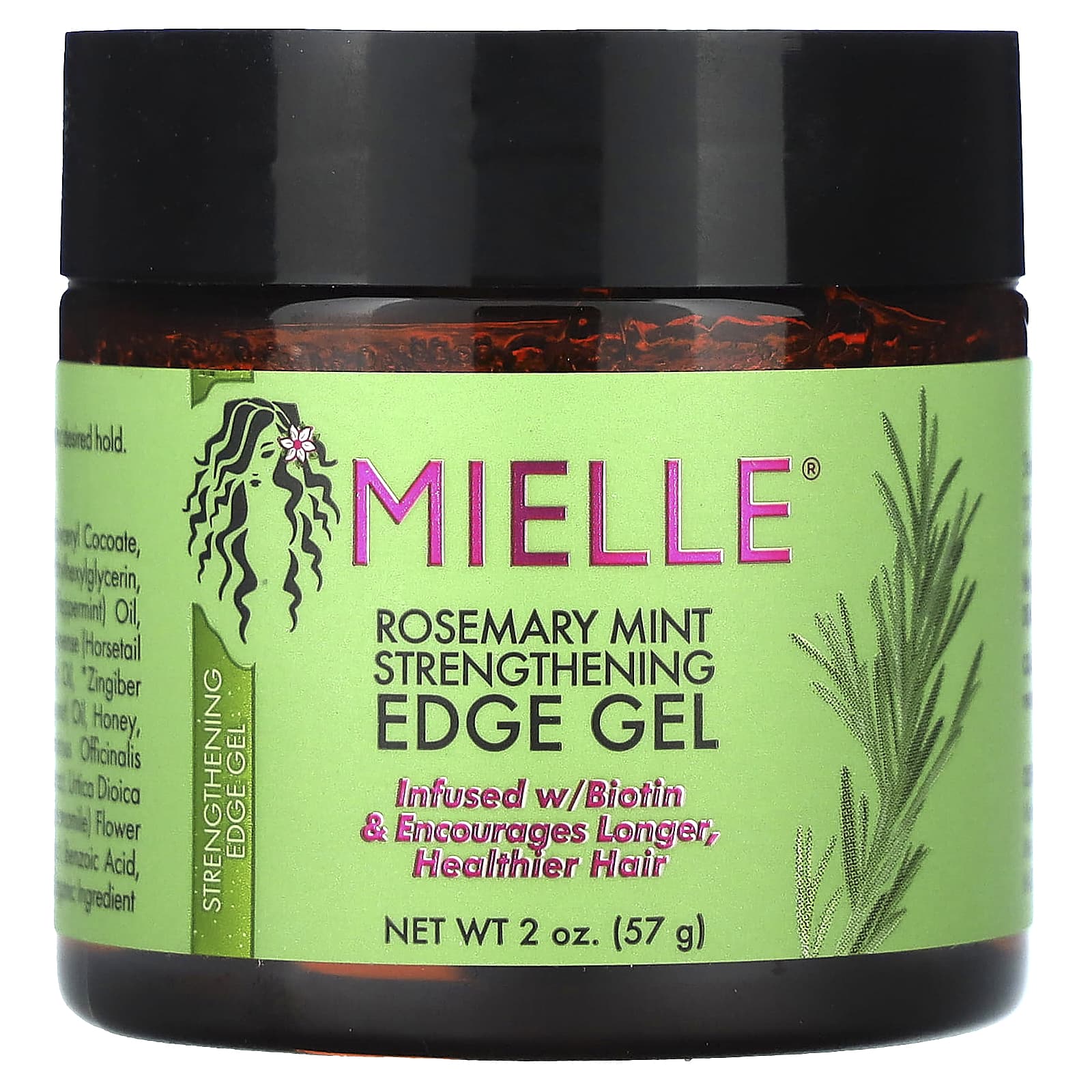 Mielle, Rosemary Mint Strengthening Edge Gel, 2 oz (57 g) - Image 1