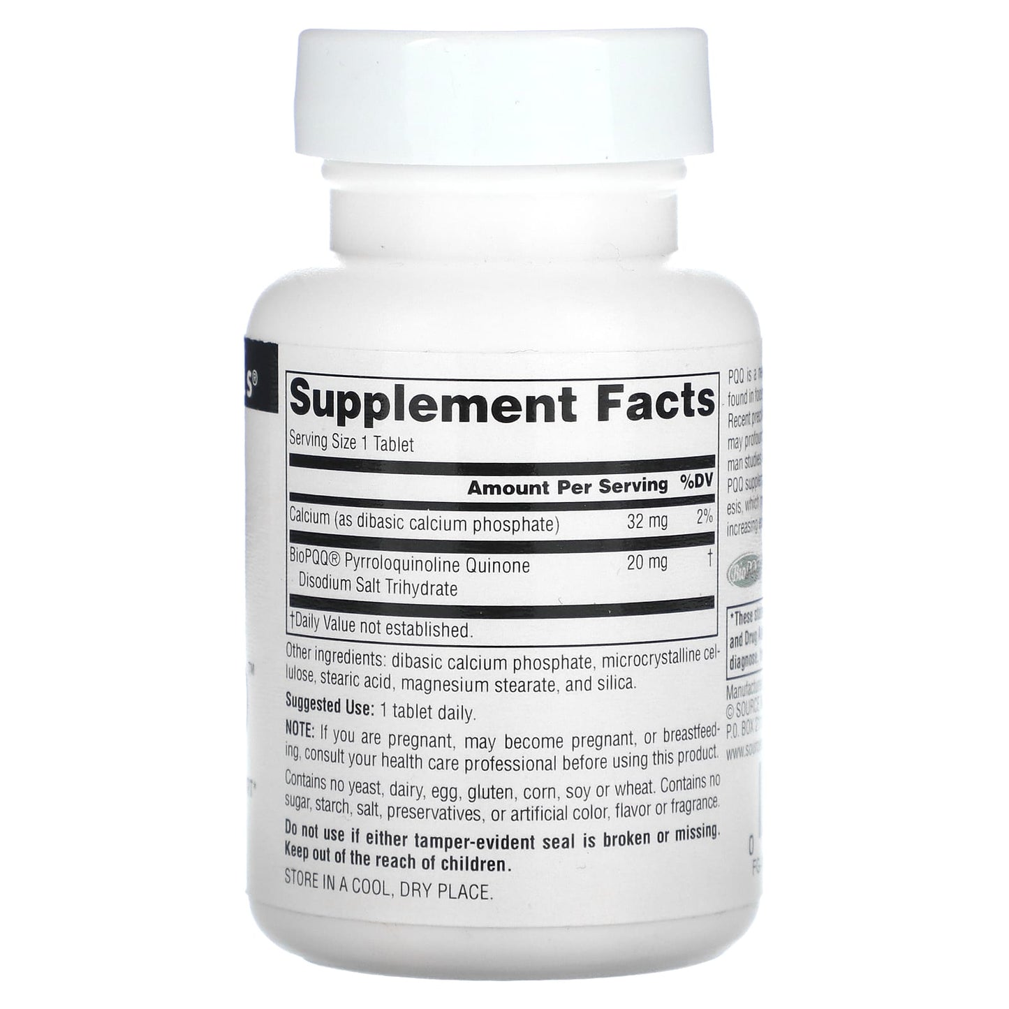 Source Naturals, PQQ Mind, 60 Tablets - Image 2