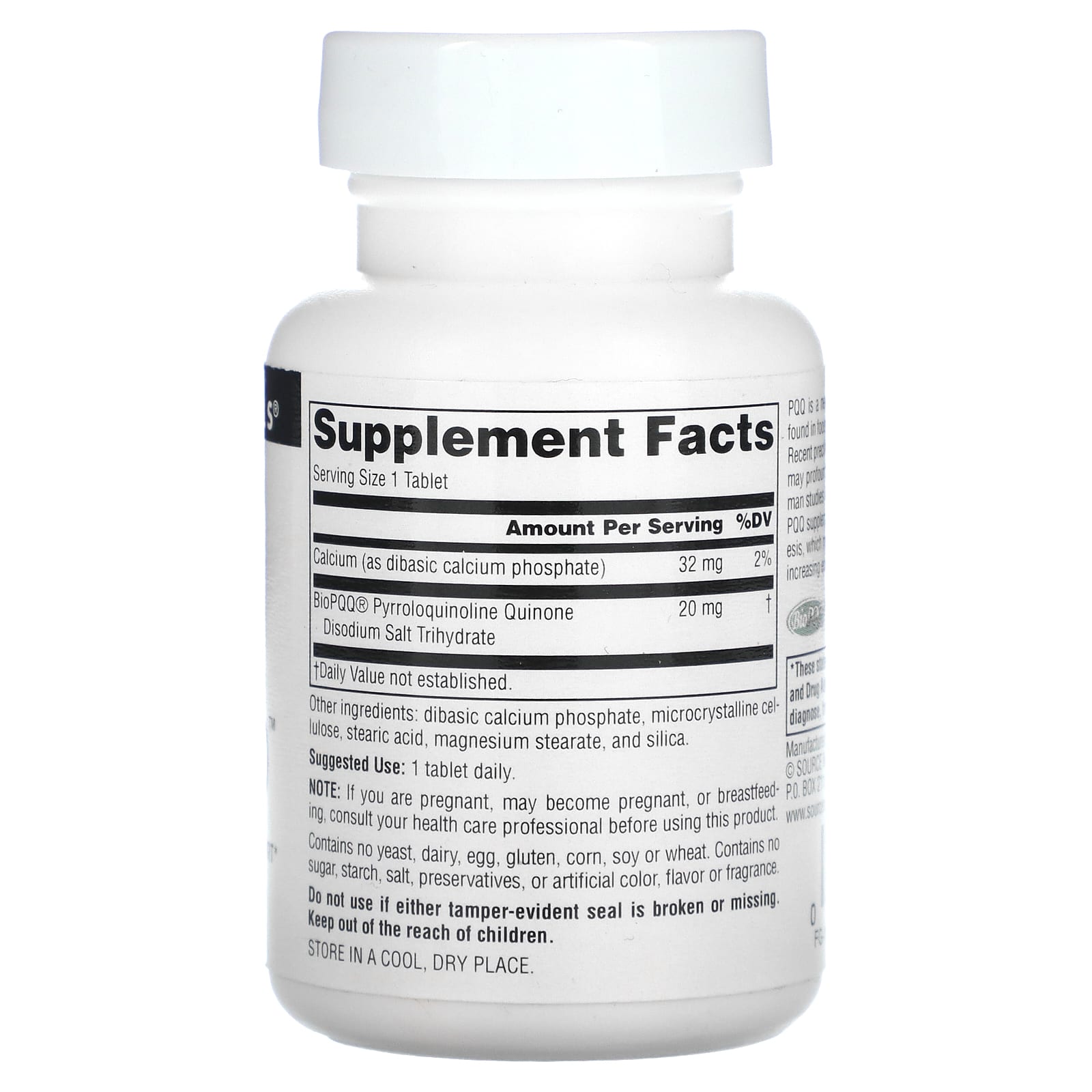 Source Naturals, PQQ Mind, 60 Tablets - Image 2