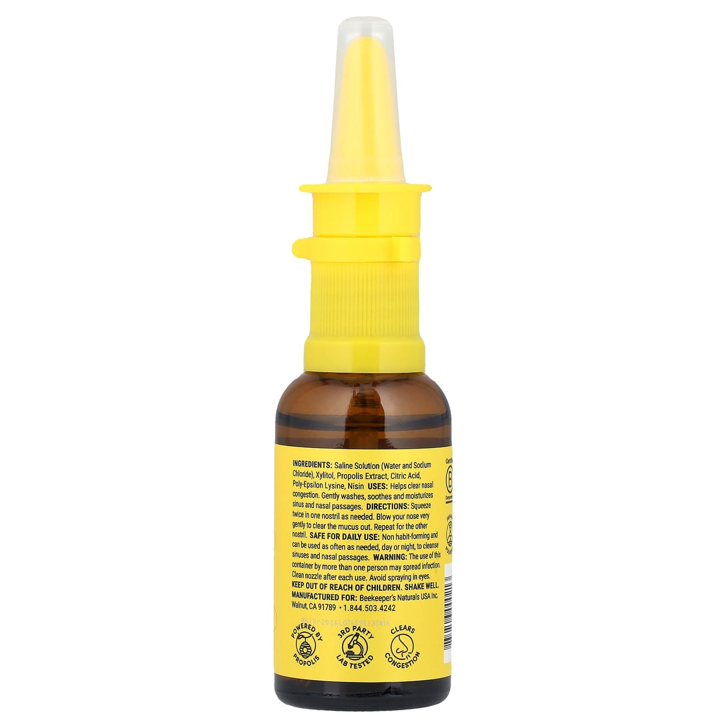 Natural Sinus Relief with Propolis Nasal Spray | 1 fl oz - Image 2