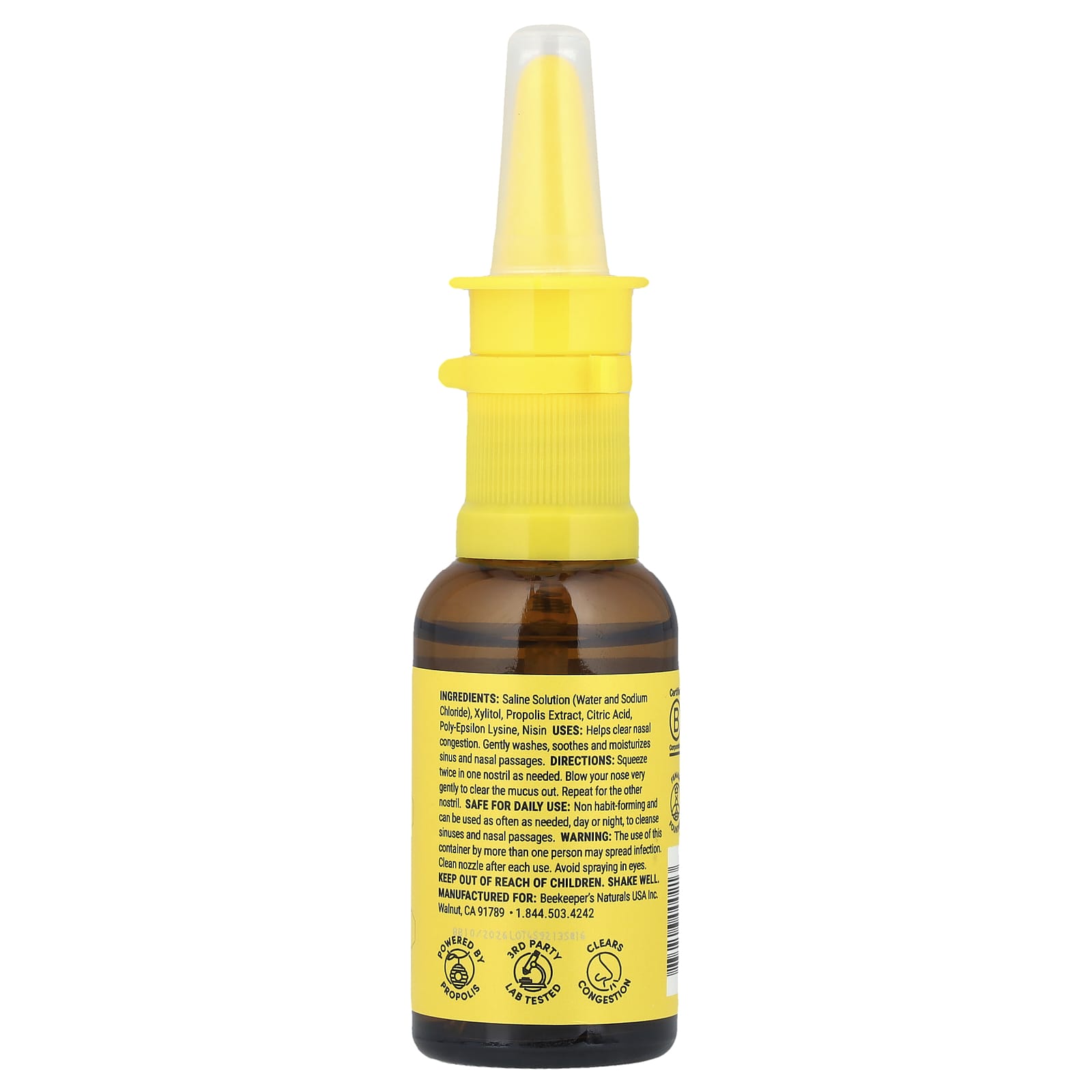 Natural Sinus Relief with Propolis Nasal Spray | 1 fl oz - Image 2