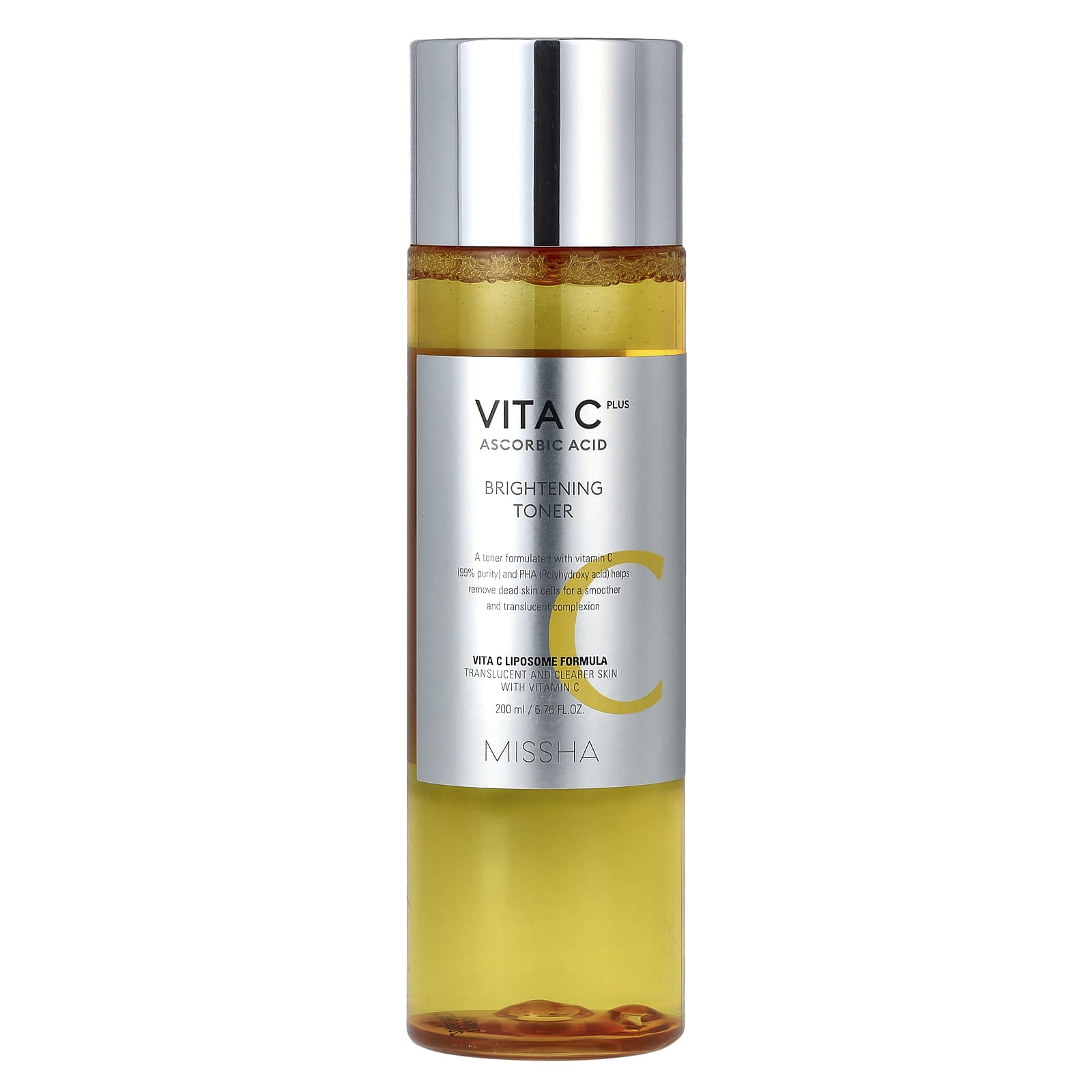 Missha, Vita C Plus Ascorbic Acid, Brightening Toner, 6.76 fl oz (200 ml) - Image 1