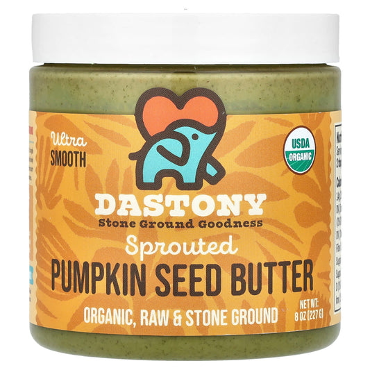 Dastony Organic Pumpkin Seed Butter, USDA Organic, 1 Ingredient, 8 oz - Image 1